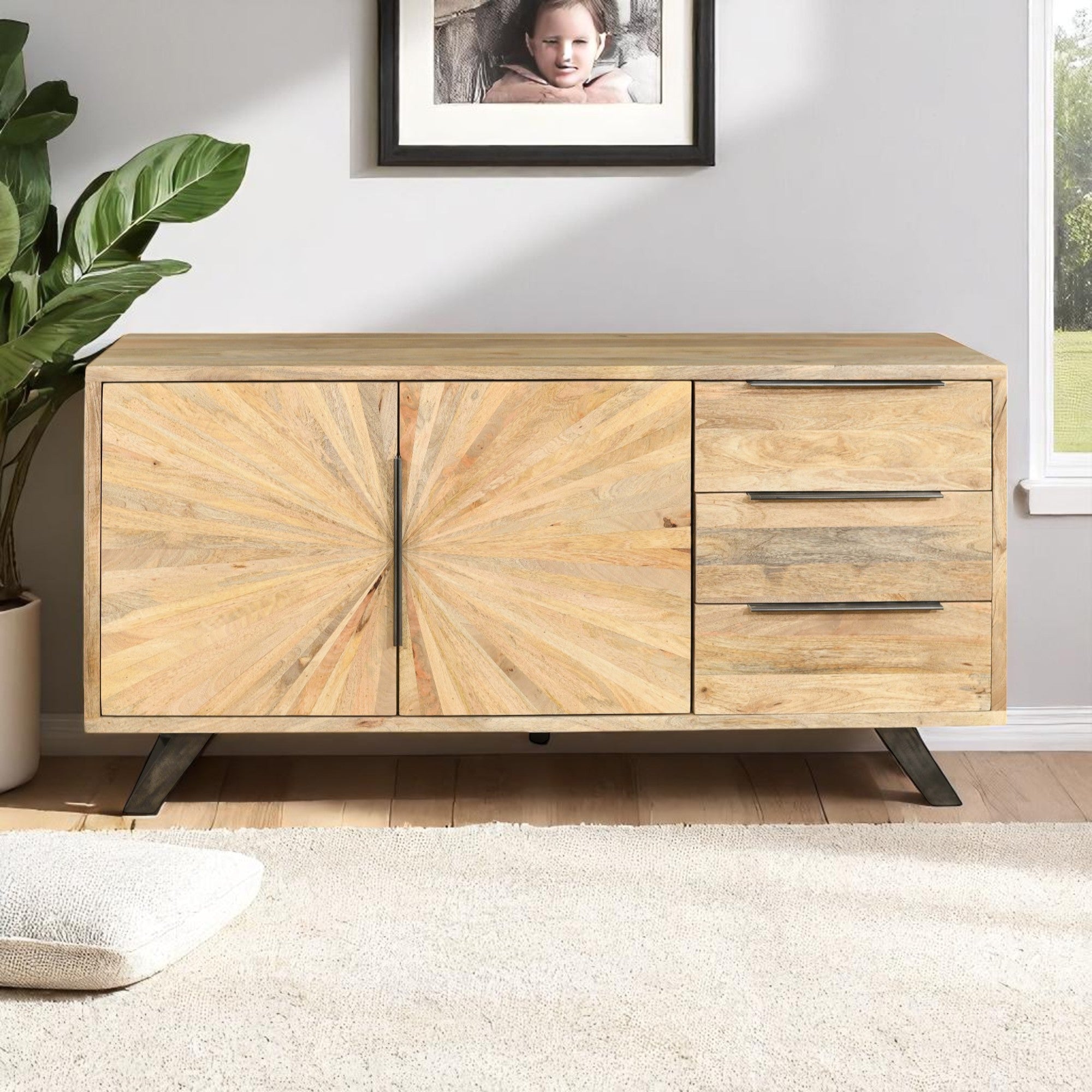 Sunburst Large Sideboard
