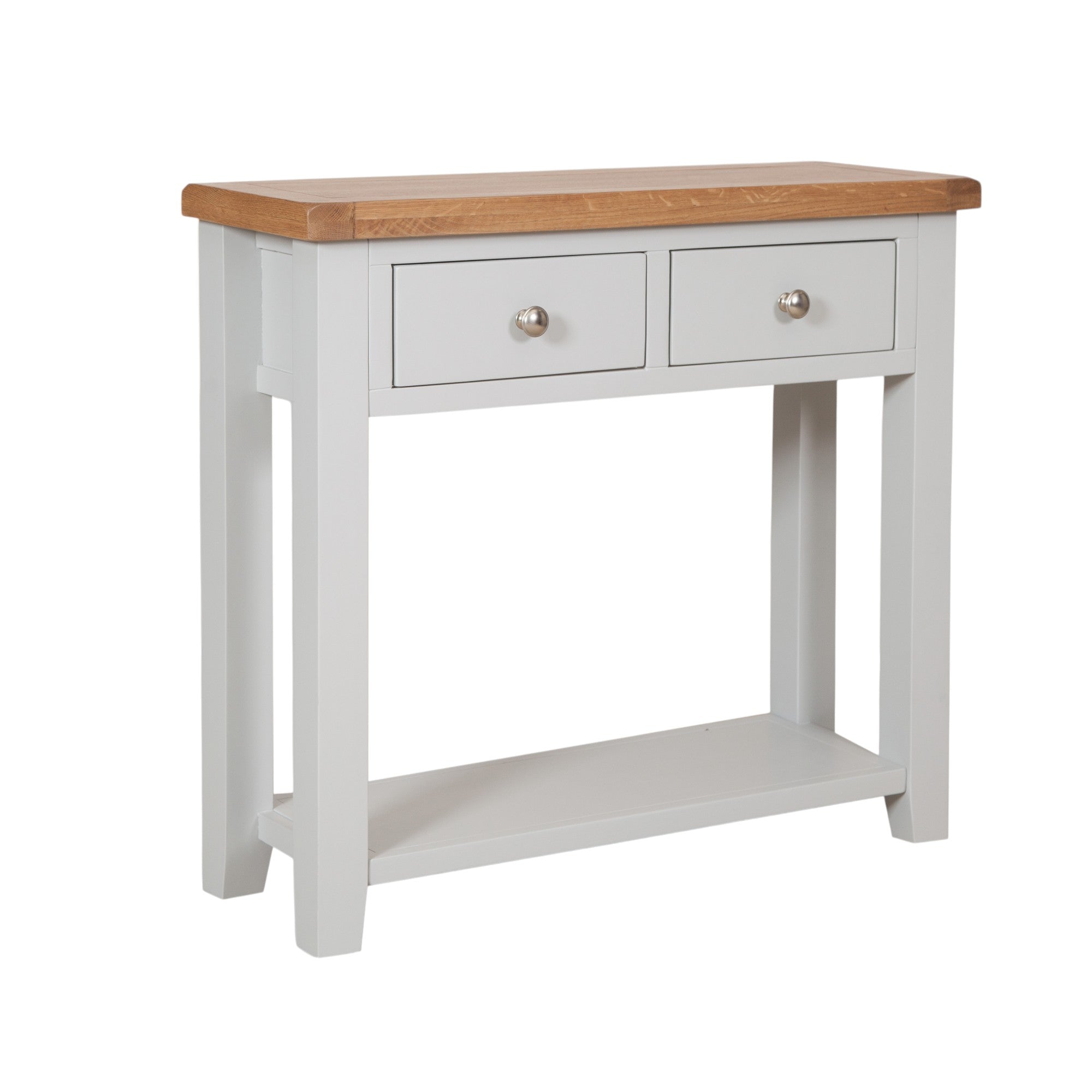Melbourne French Grey 2 Drawer Console Table