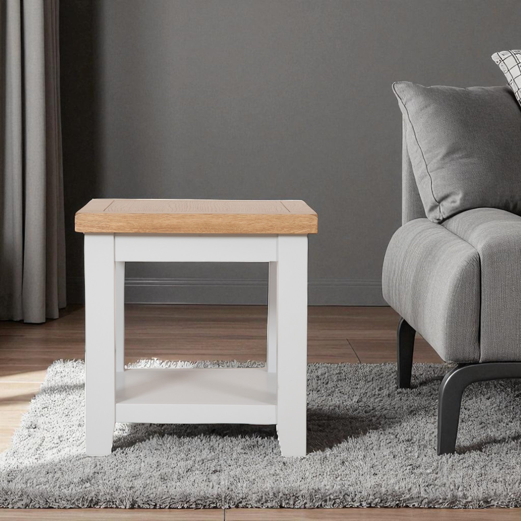 Melbourne French Grey Lamp Table