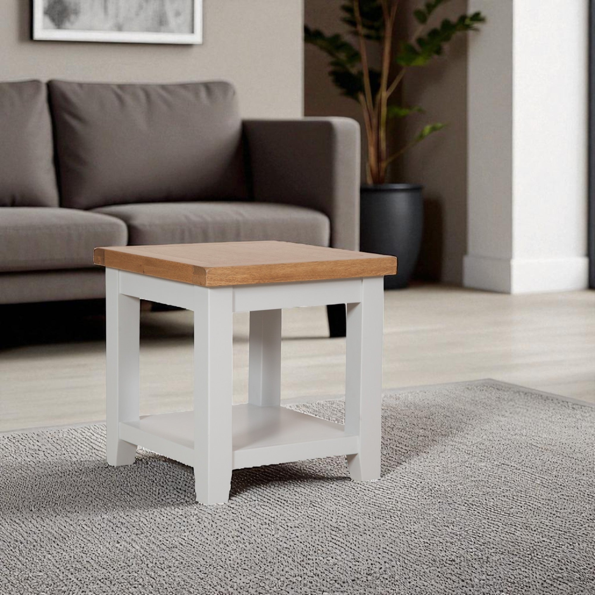 Melbourne French Grey Lamp Table