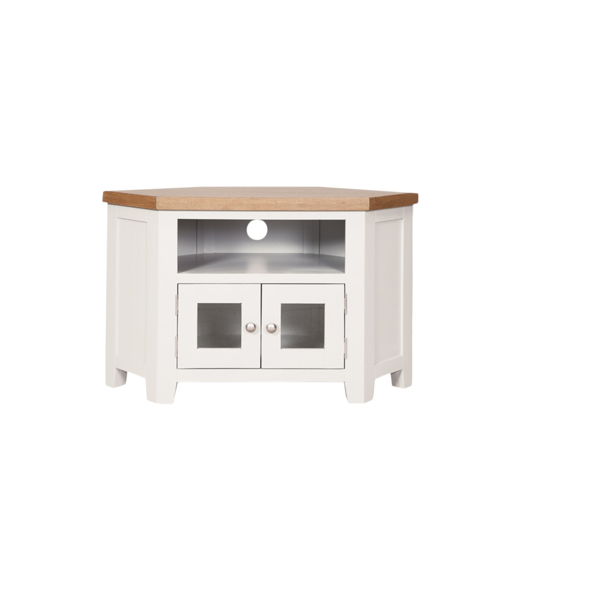 Melbourne White Glazed TV Unit