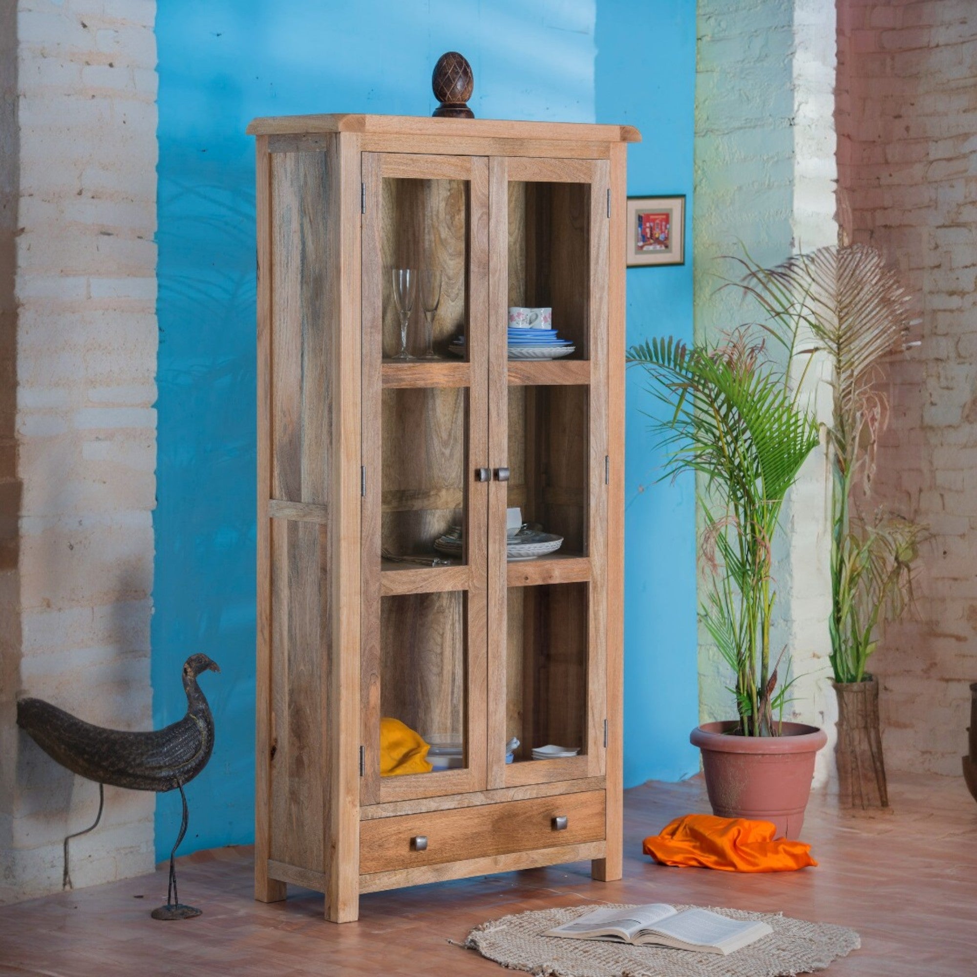 Odisha Glazed Display Cabinet
