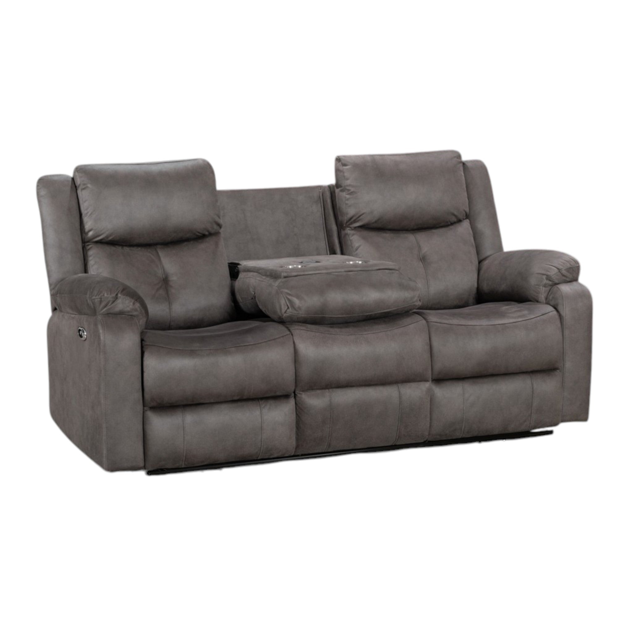 Rome 3 Seater Power Recliner – Steel
