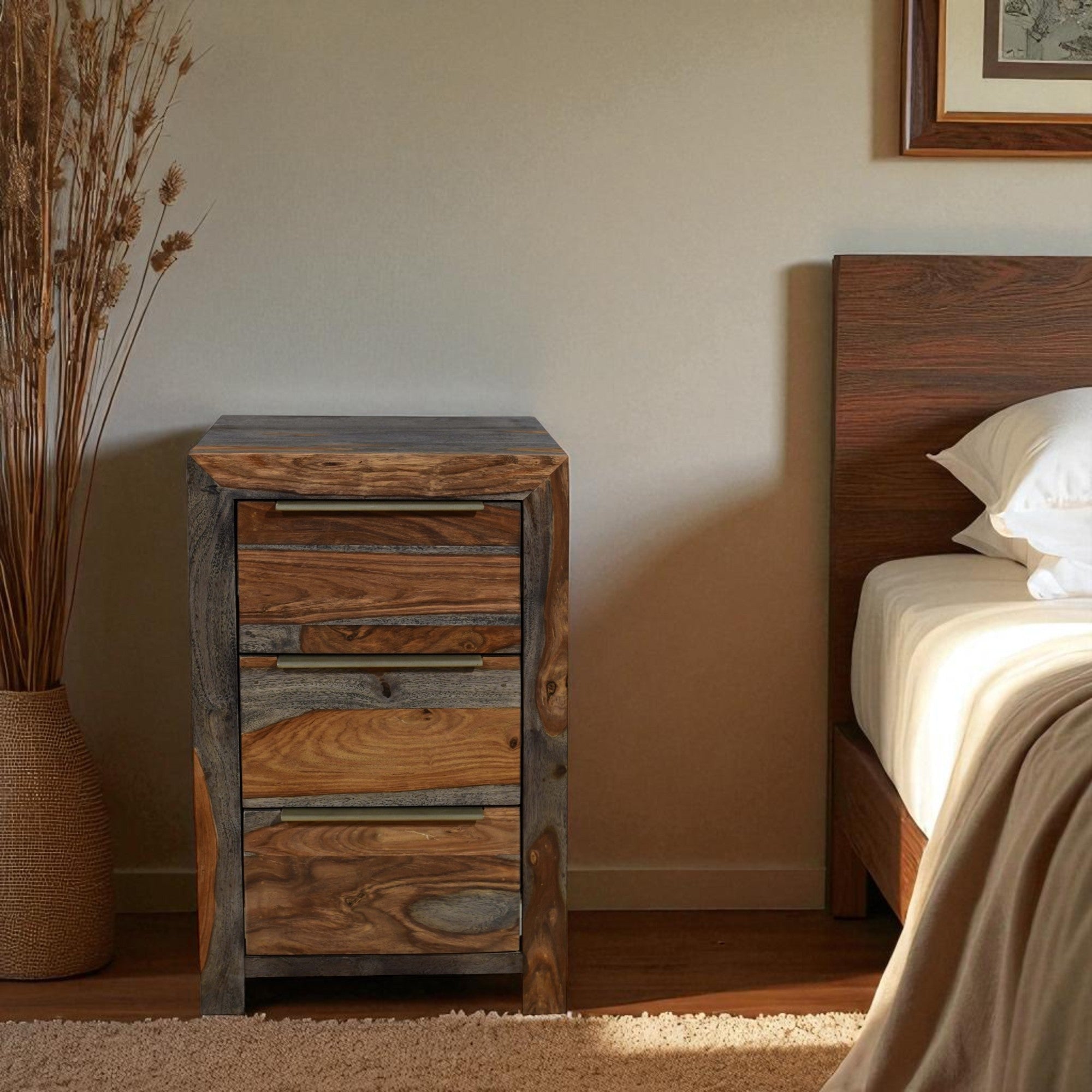 Goa Bedroom 3 Drawer Bedside