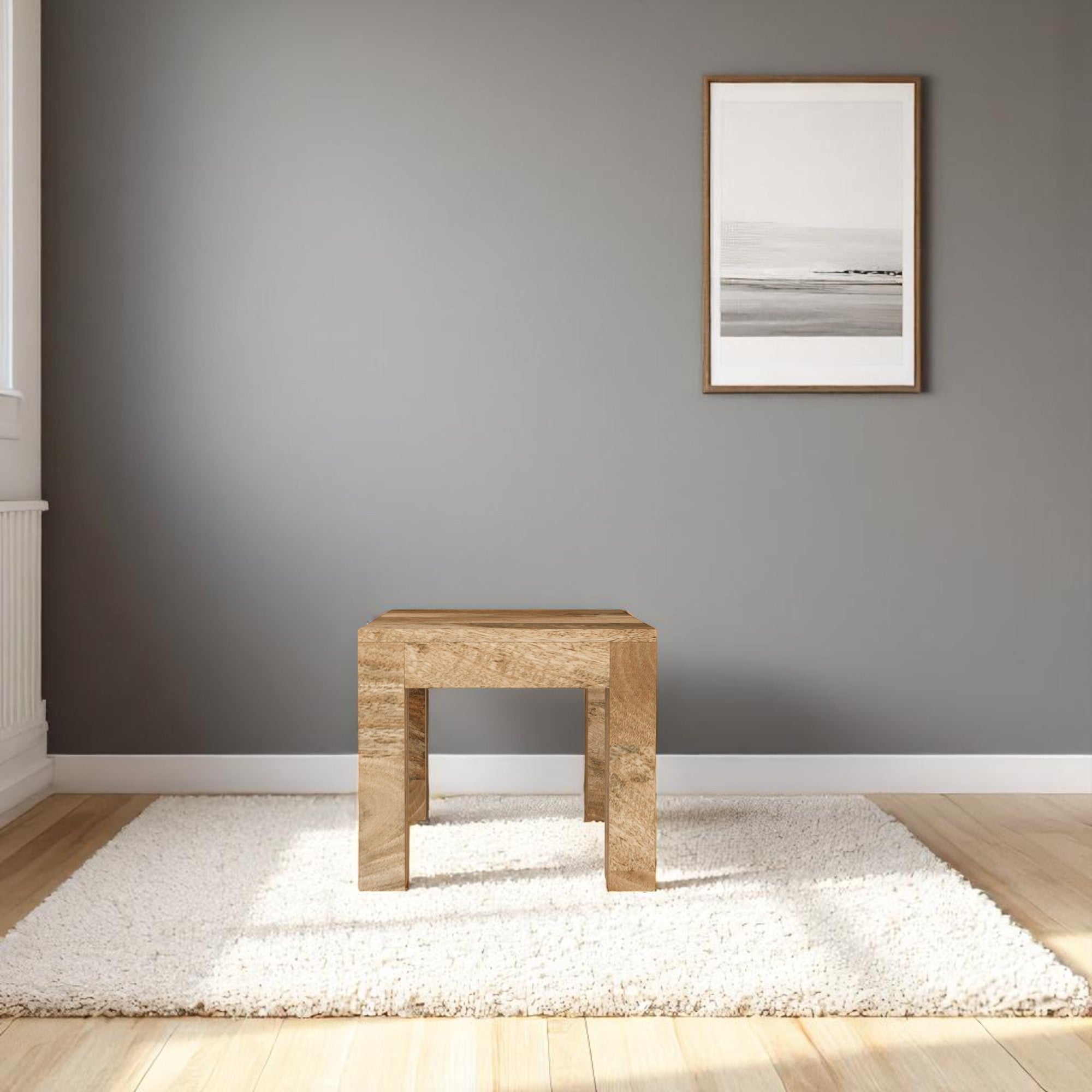 Cube Mango Lamp Table
