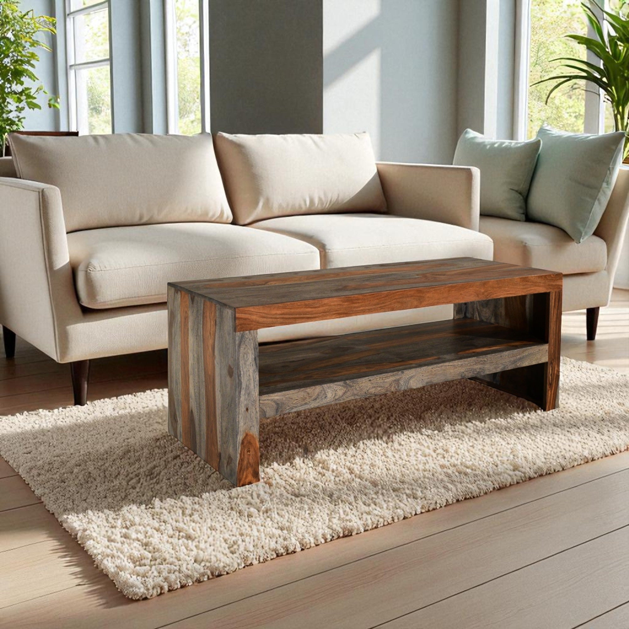 Cube Goa Coffee Table with Shelf