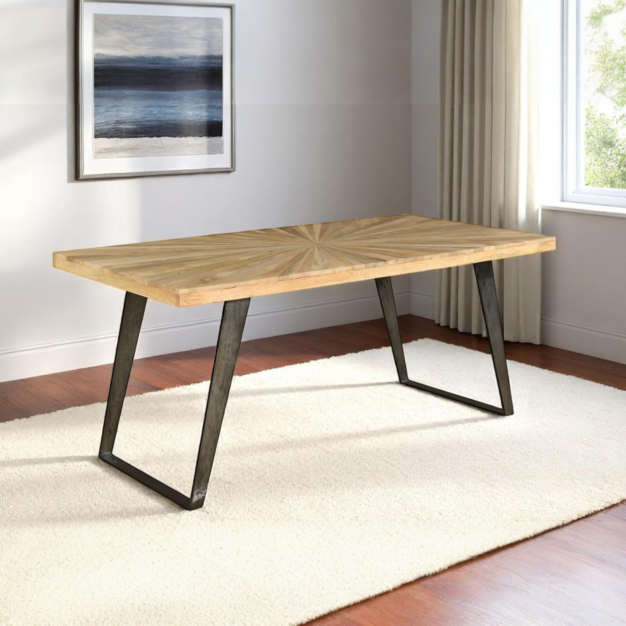 Sunburst 1.75M Rectangular Dining Table