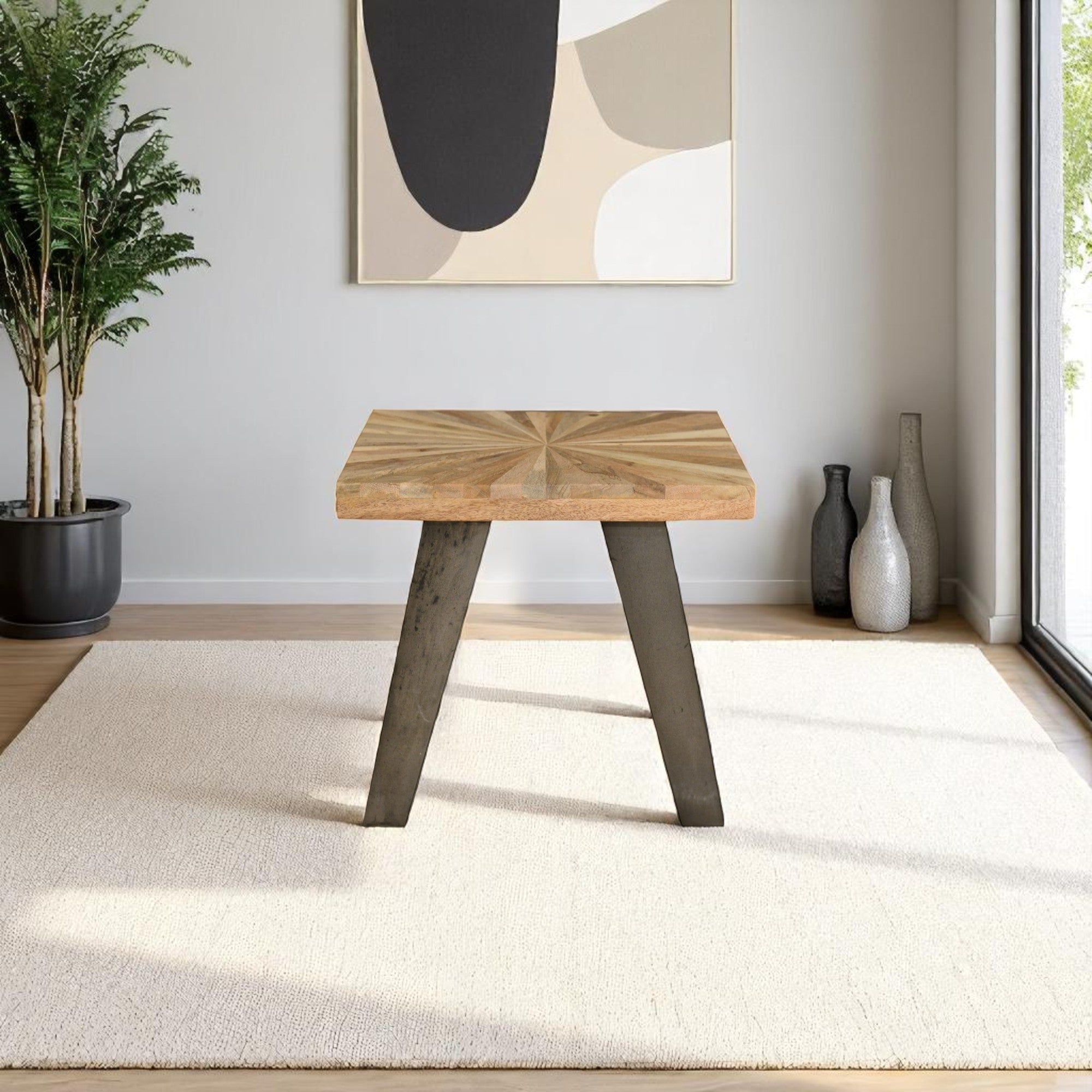 Sunburst Lamp Table