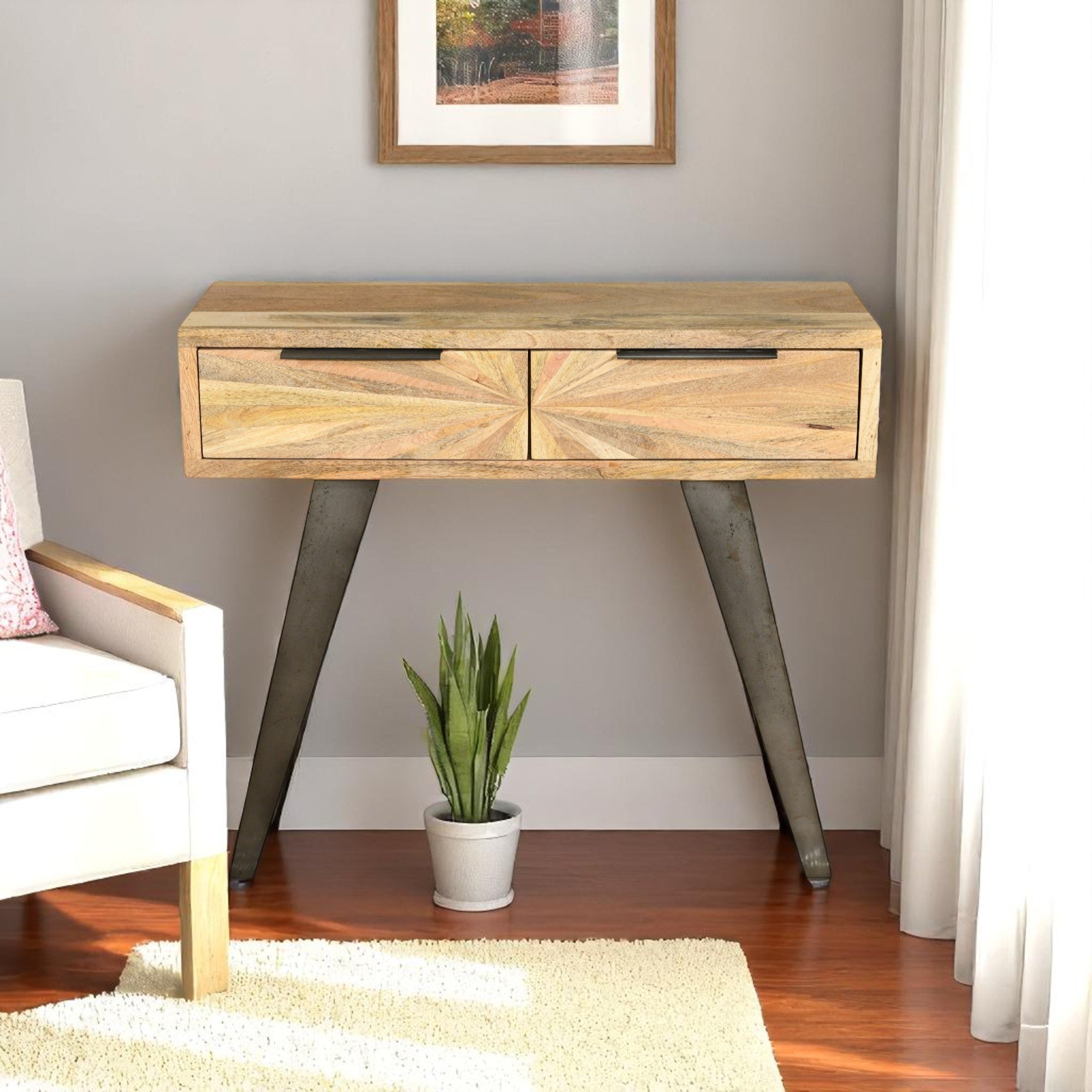 Sunburst Console Table