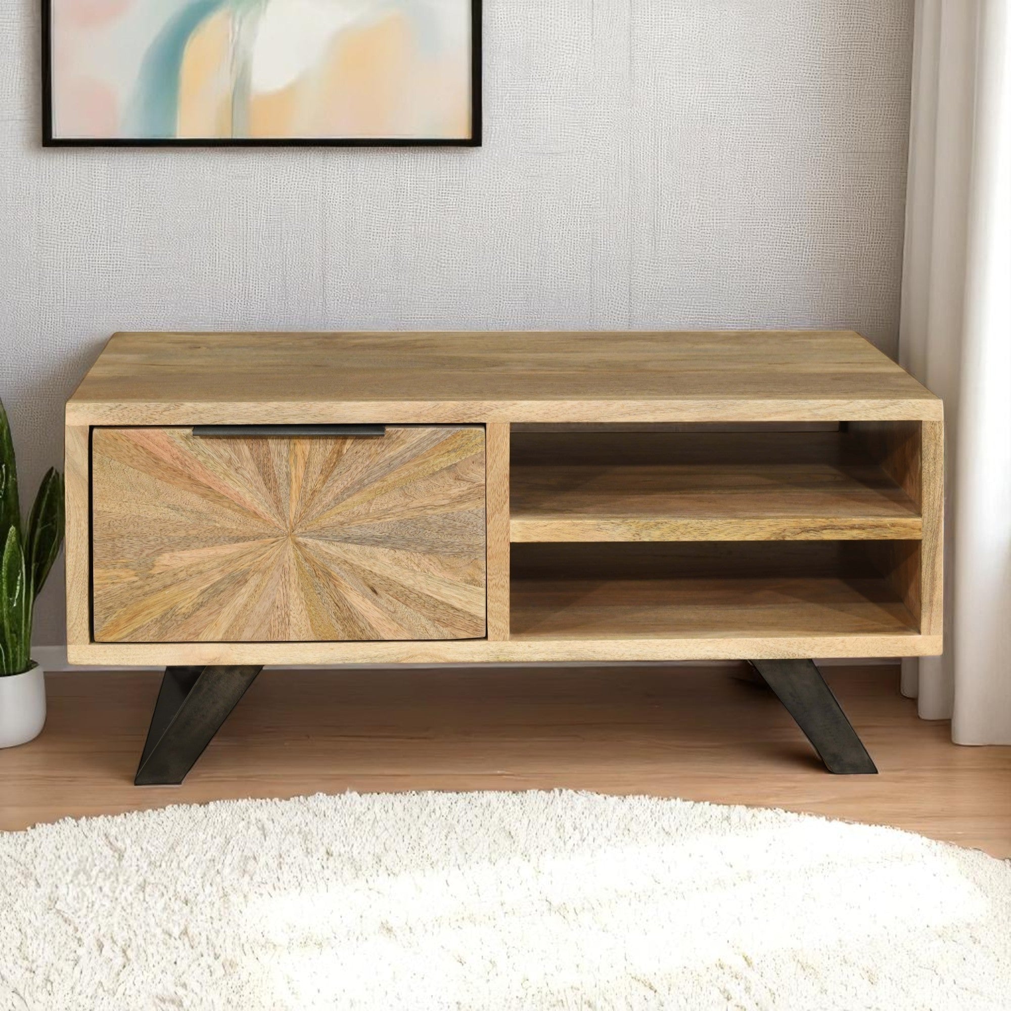 Sunburst Small TV Unit / Coffee Table