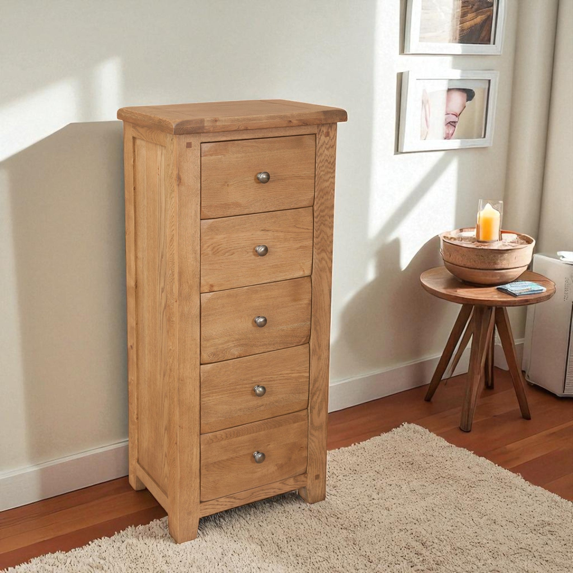 Melbourne Country 5 Drawer Tall Chest