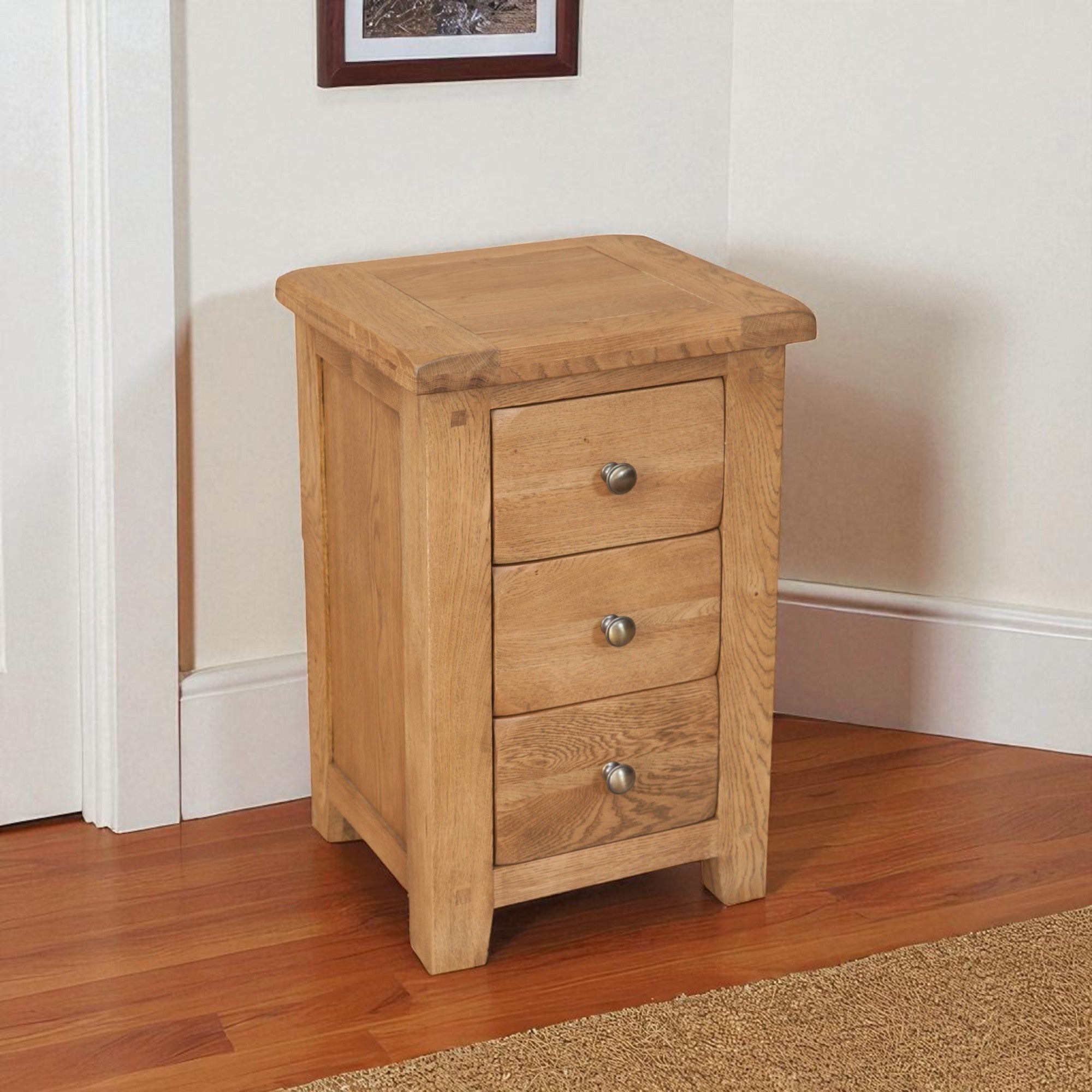 Melbourne Country 3 Drawer Bedside