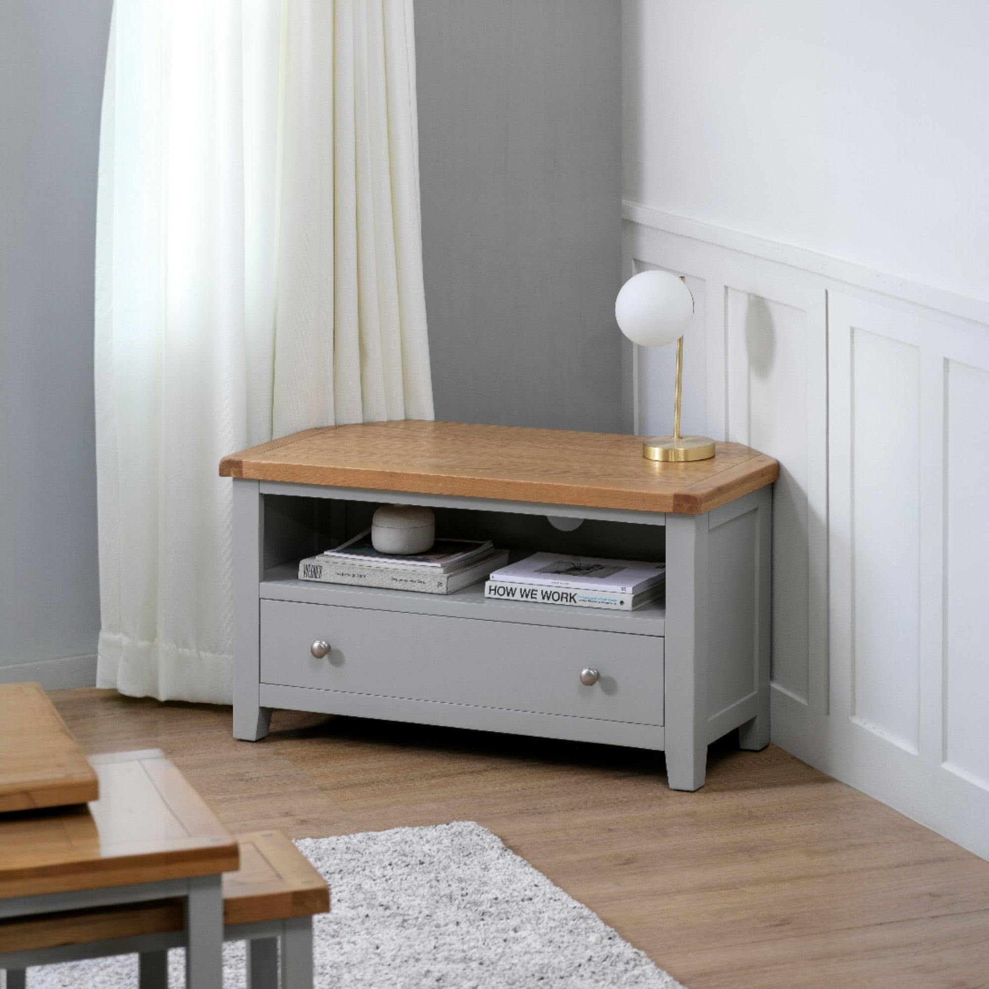 Melbourne French Grey Corner TV Unit