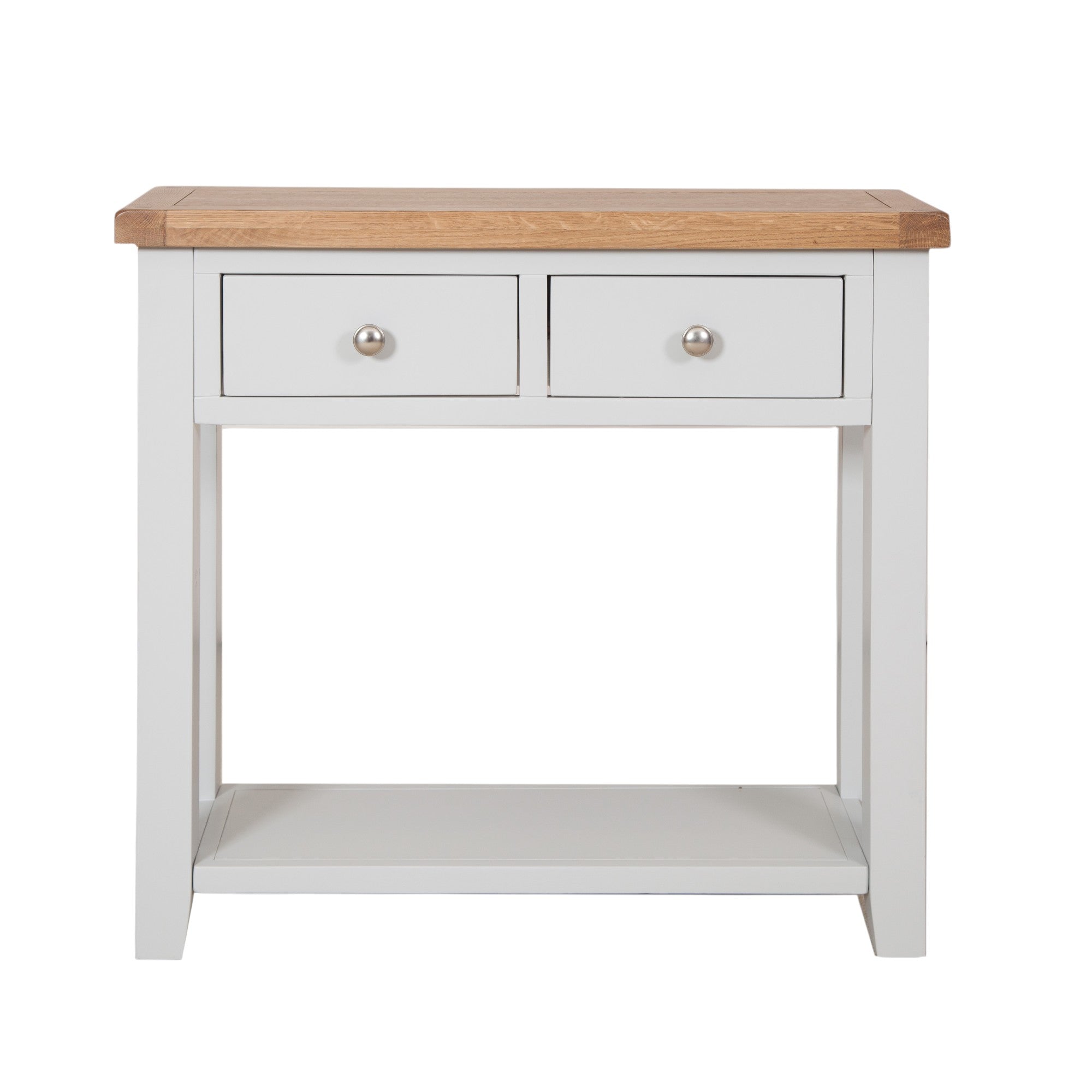 Melbourne French Grey 2 Drawer Console Table