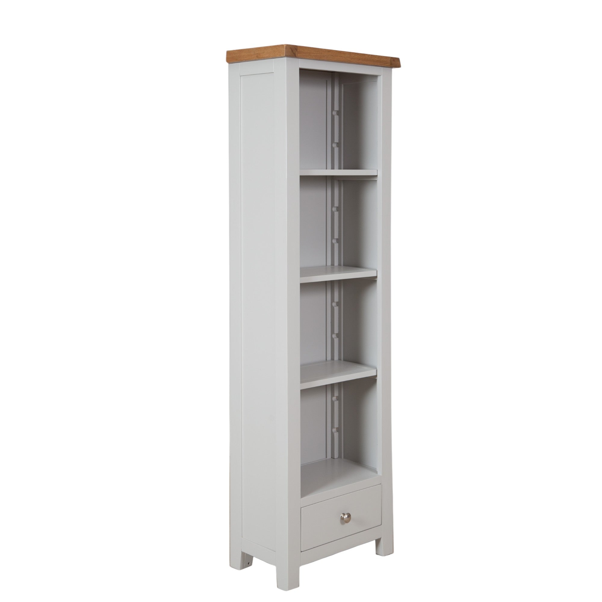 Melbourne French Grey Slim Bookcase