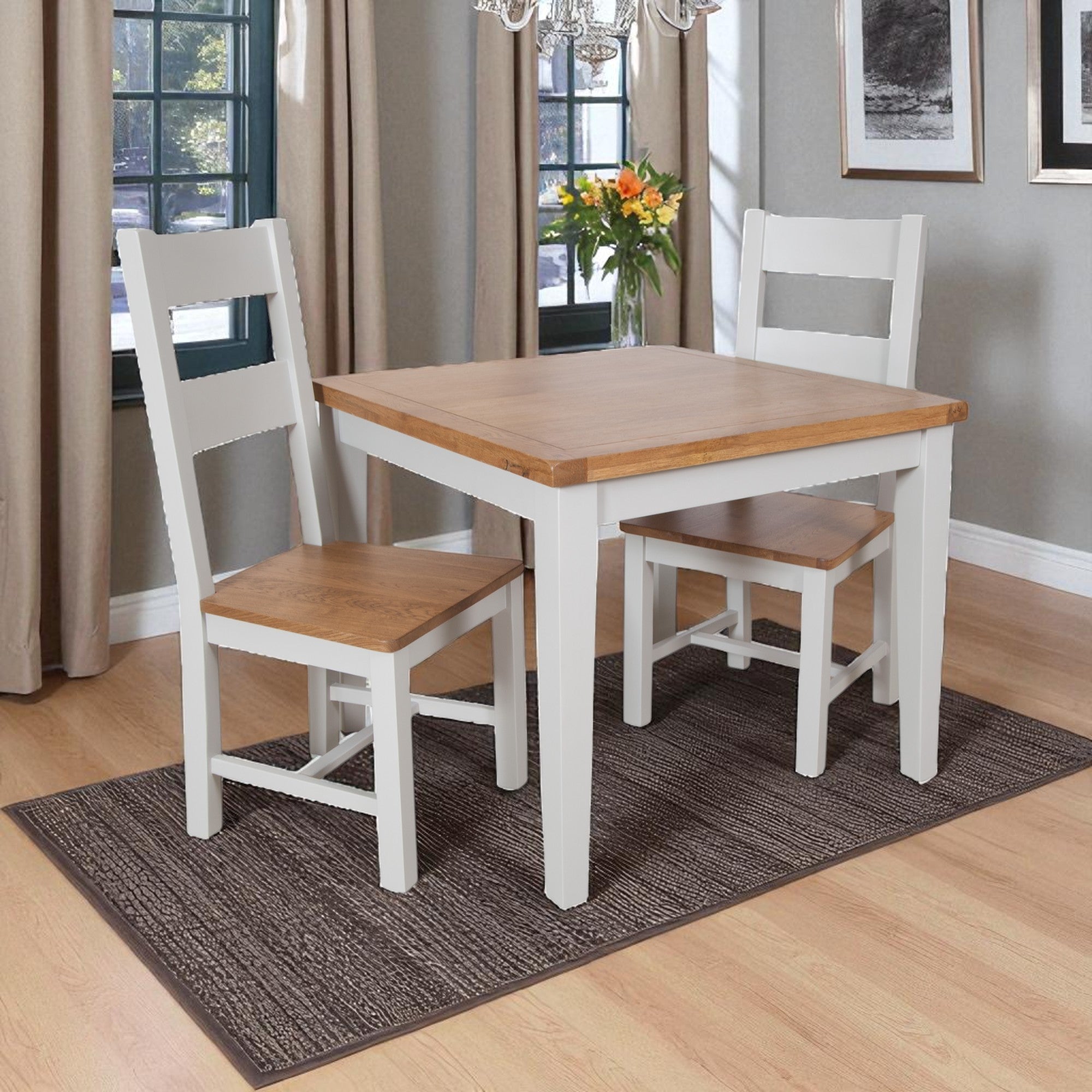 Melbourne French Grey 90x90 Dining Table