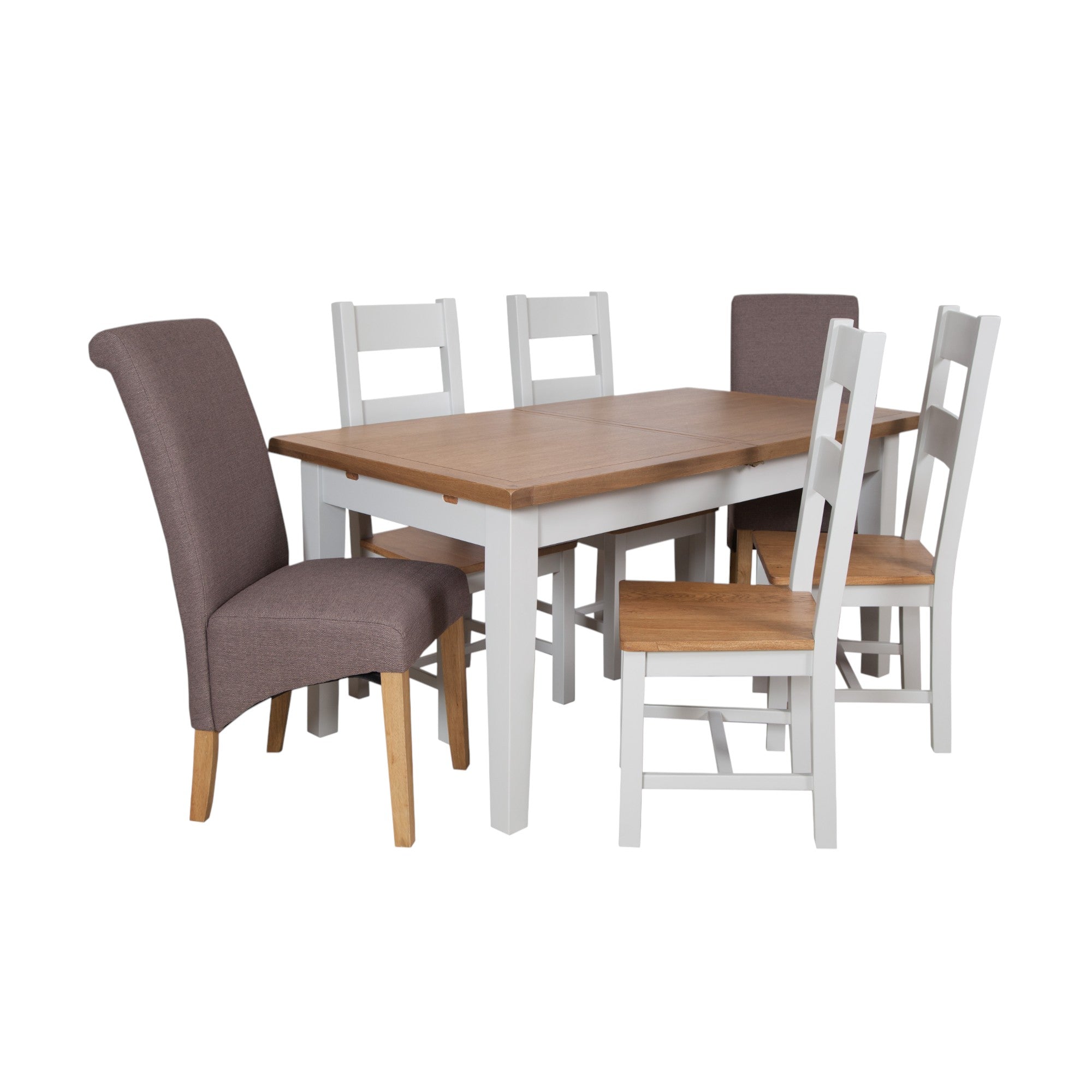 Melbourne French Grey 1.2M - 1.6M Extending Dining Table