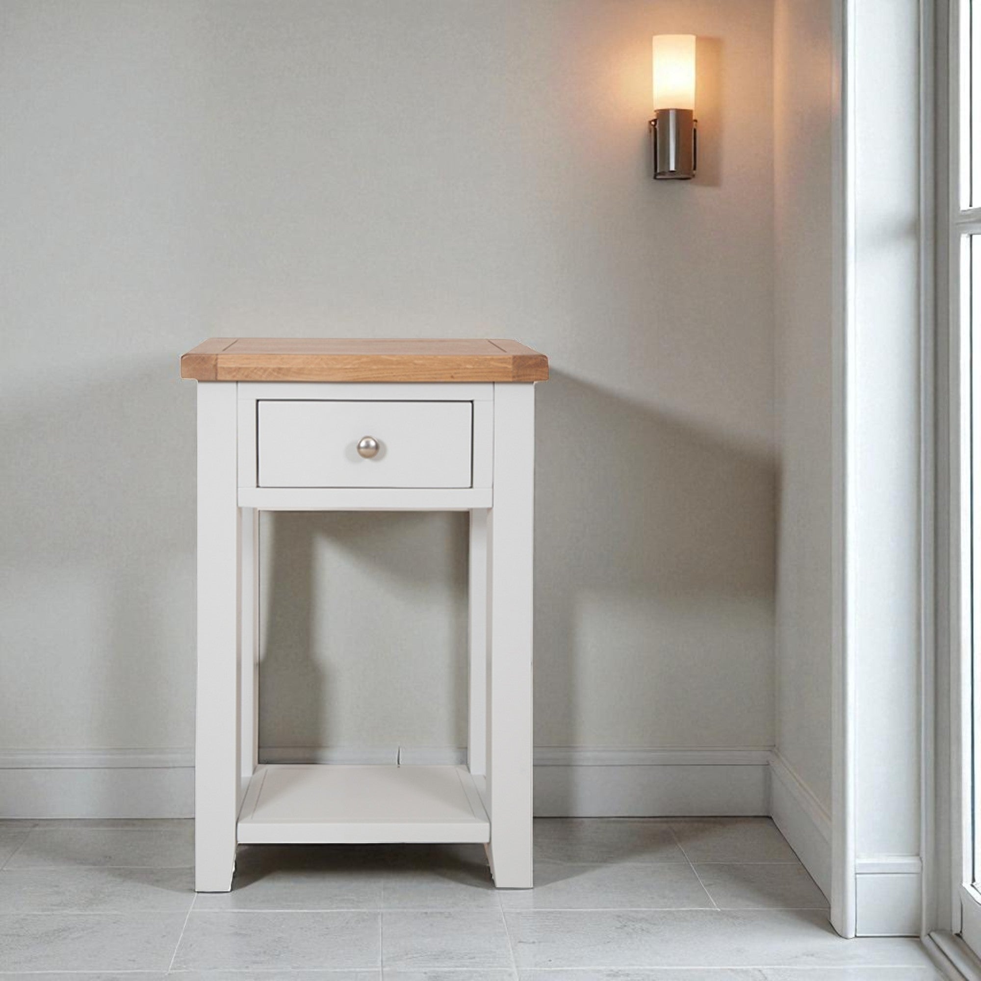 Melbourne French Grey 1 Drawer Console Table