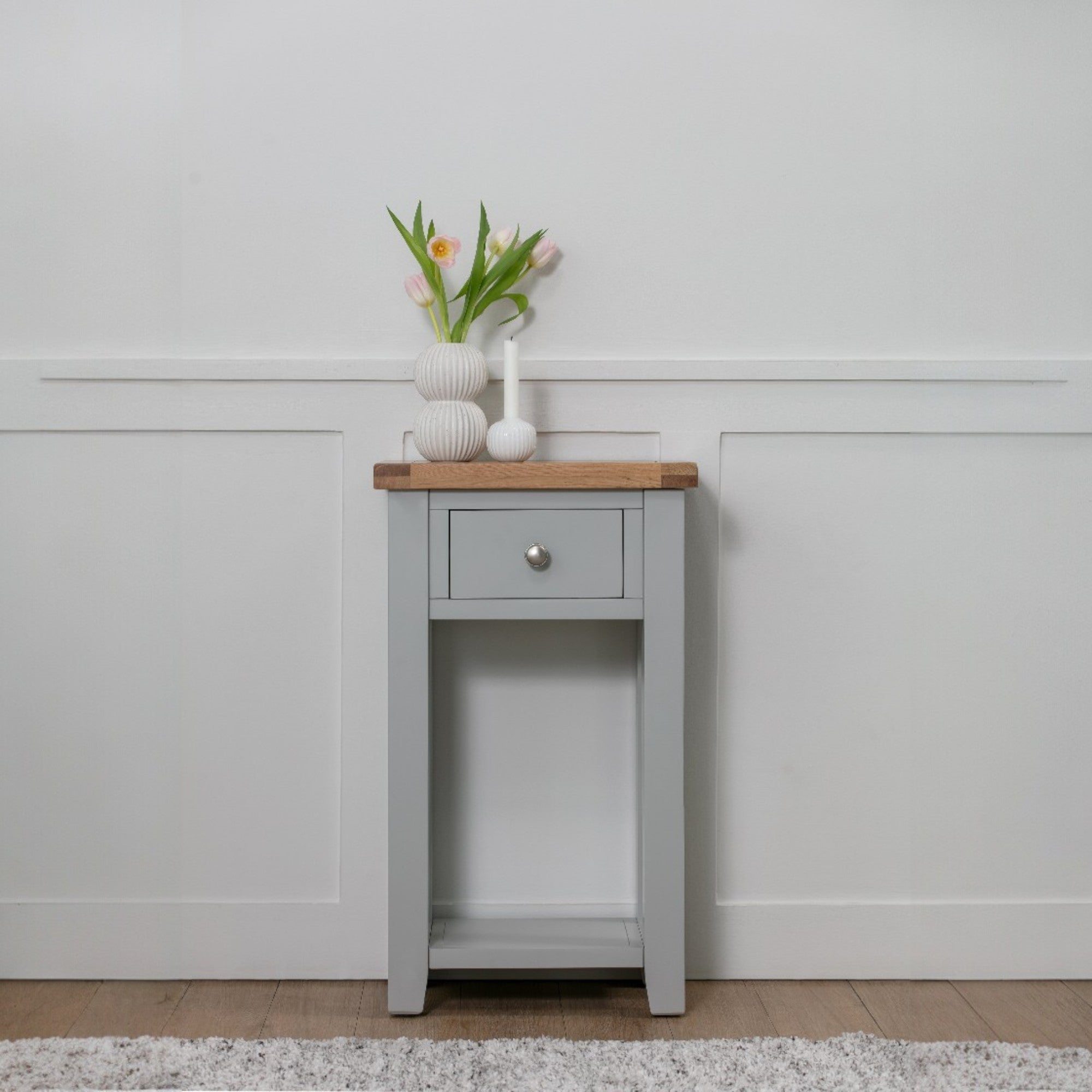 Melbourne French Grey 1 Drawer Console Table