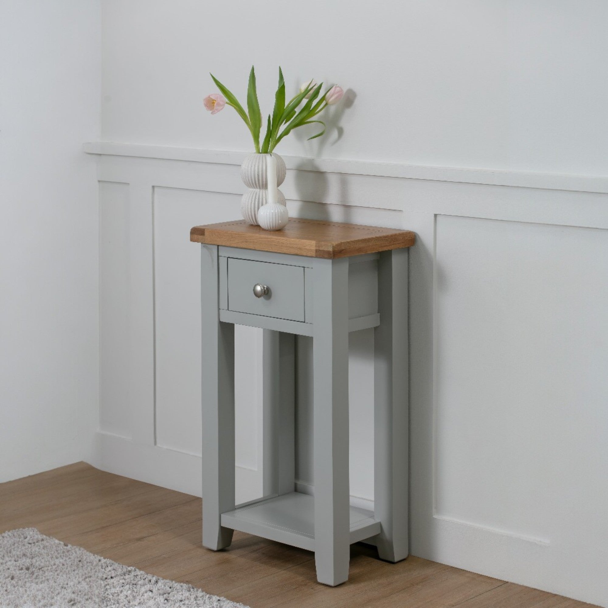 Melbourne French Grey 1 Drawer Console Table