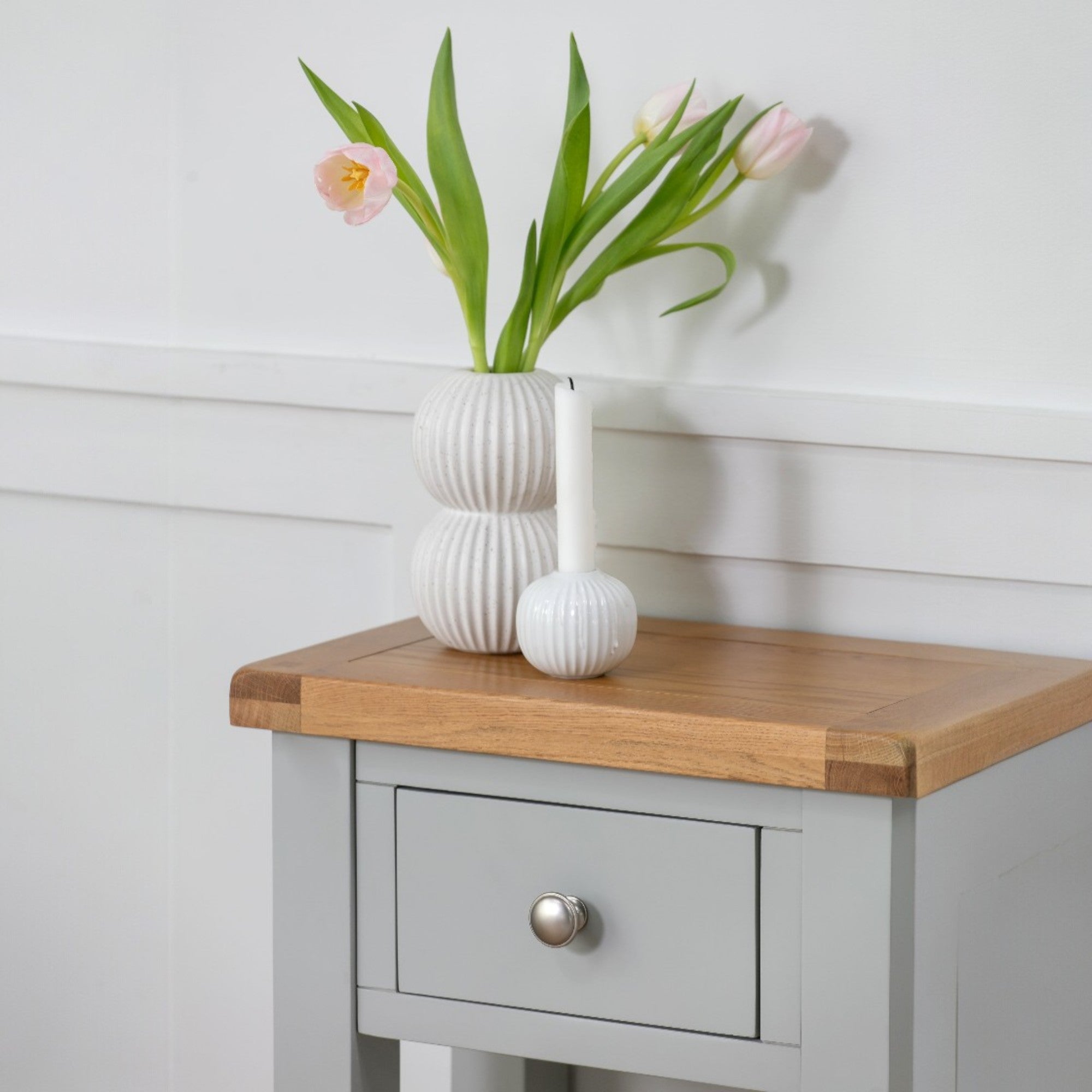 Melbourne French Grey 1 Drawer Console Table