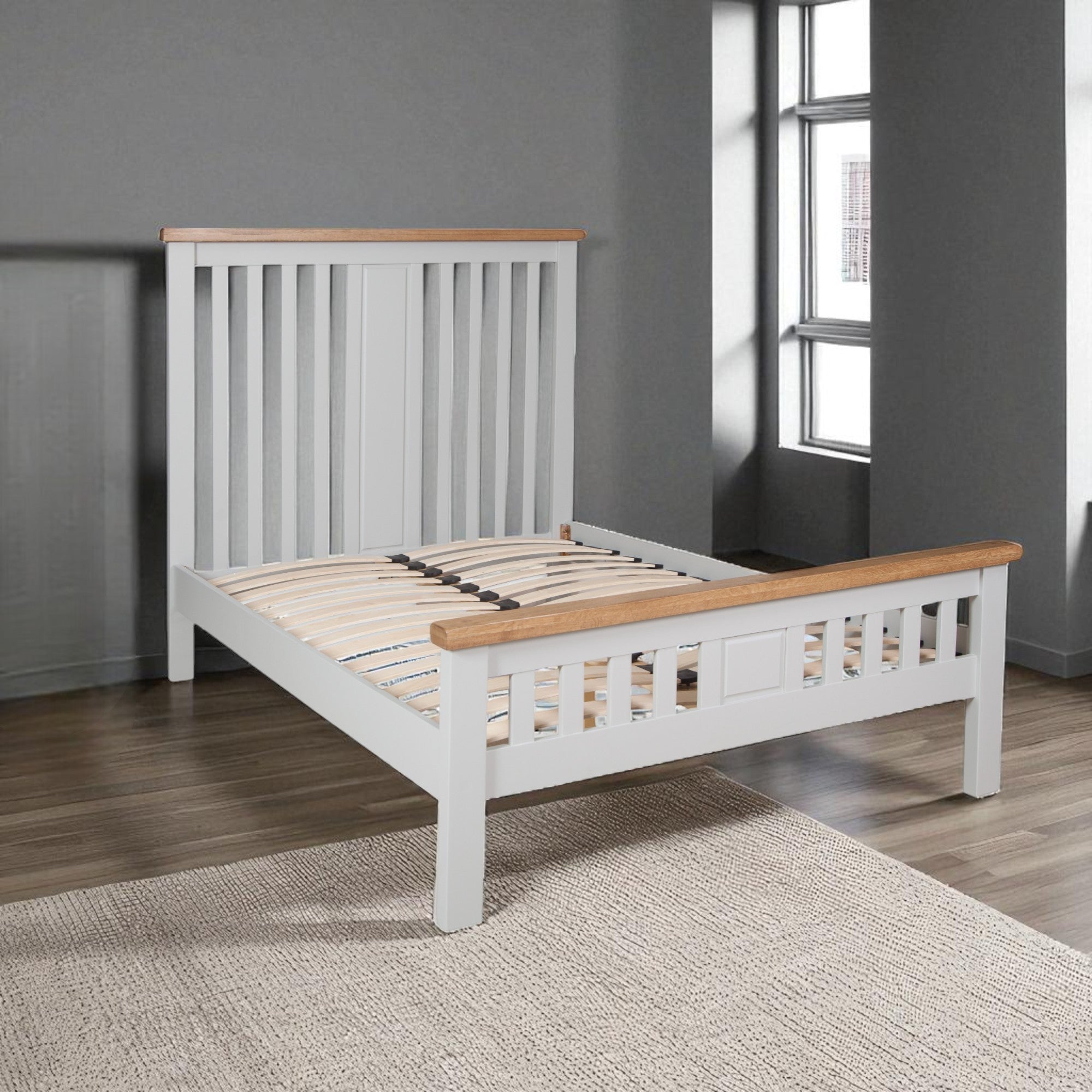 Melbourne French Grey Double Bed