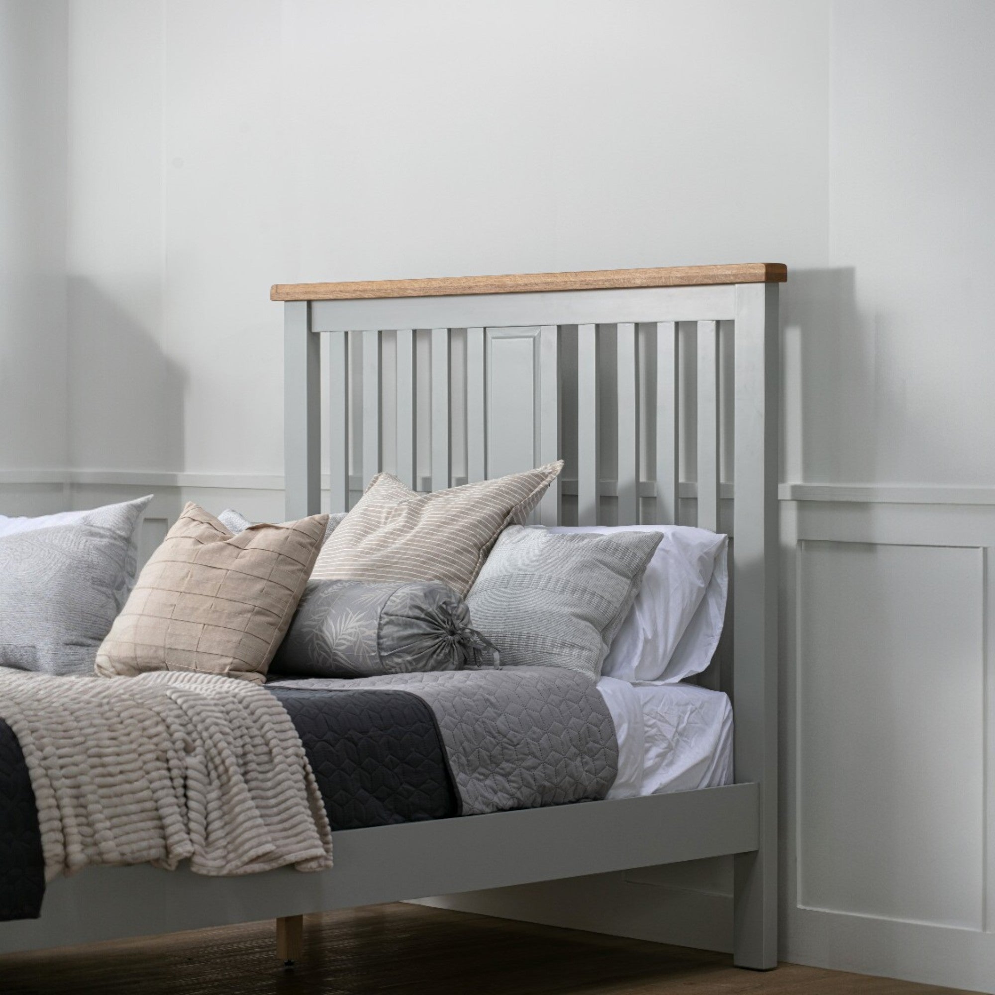 Melbourne French Grey King Size Bed