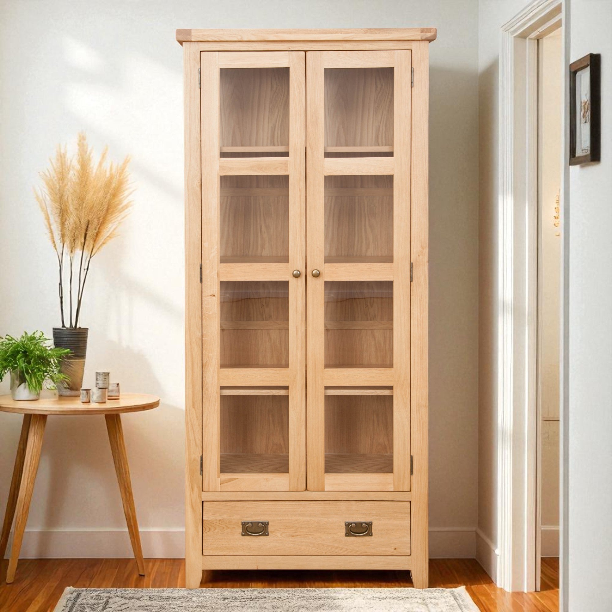 Melbourne Natural Display Cabinet