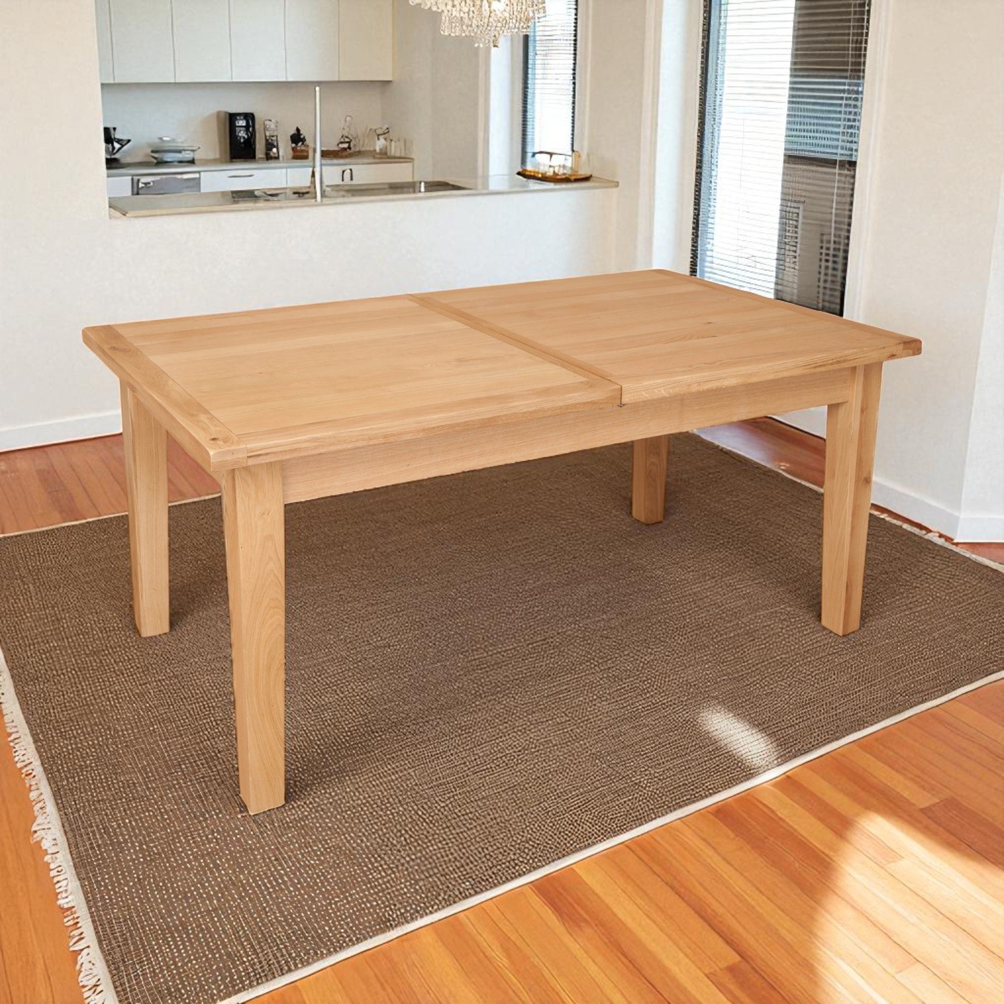 Melbourne Natural 1.6M - 2.1M Extending Dining Table