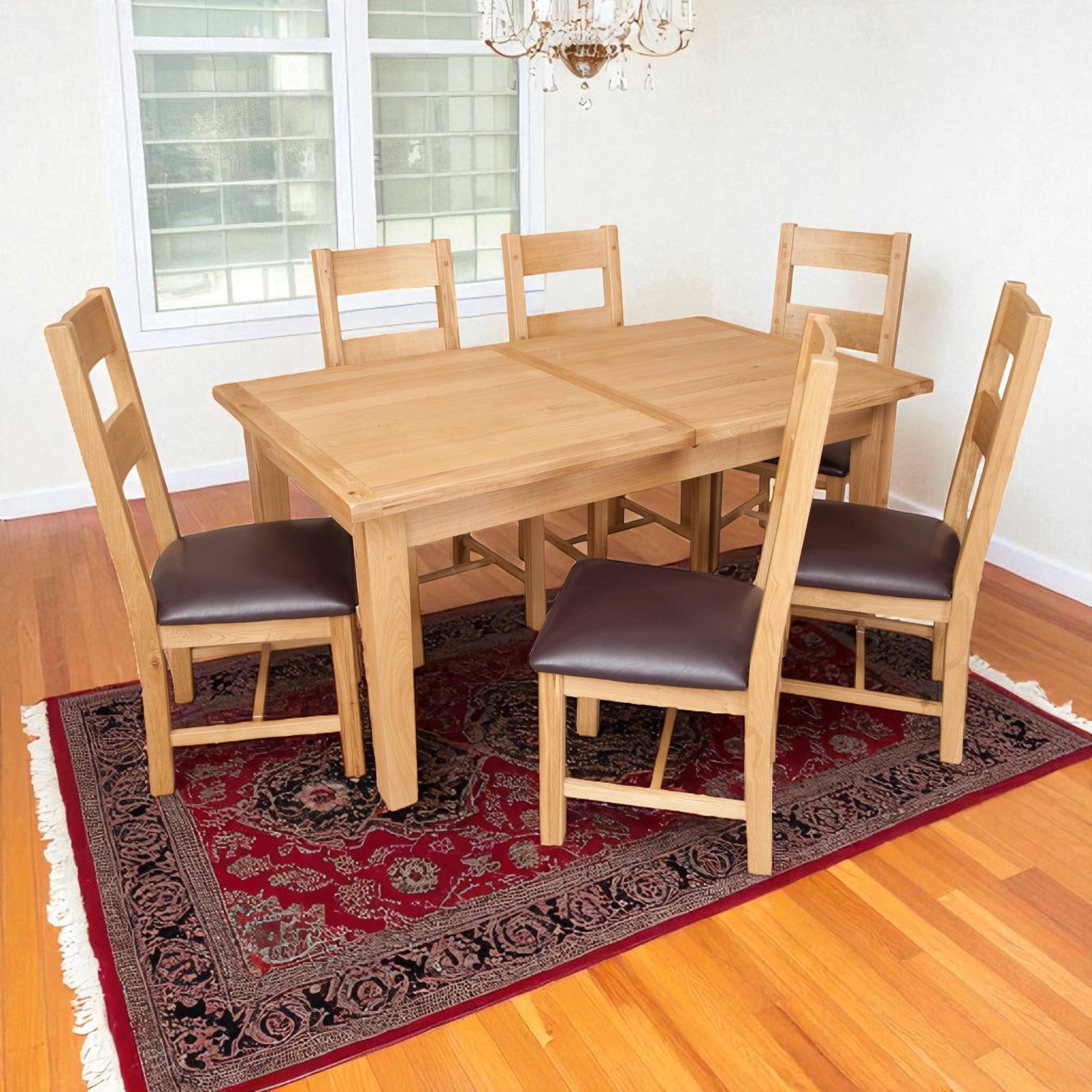 Melbourne Natural 1.6M - 2.1M Extending Dining Table
