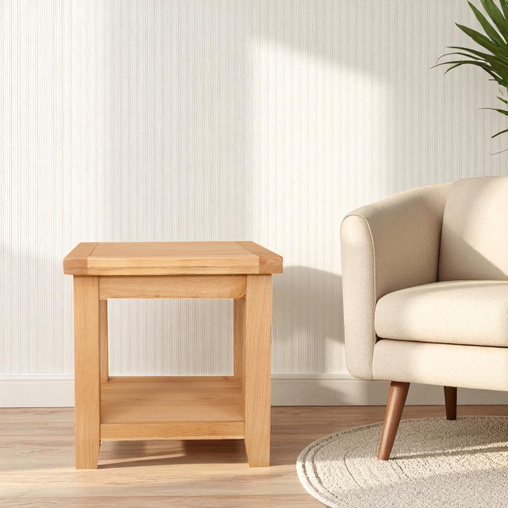 Melbourne Natural Lamp Table