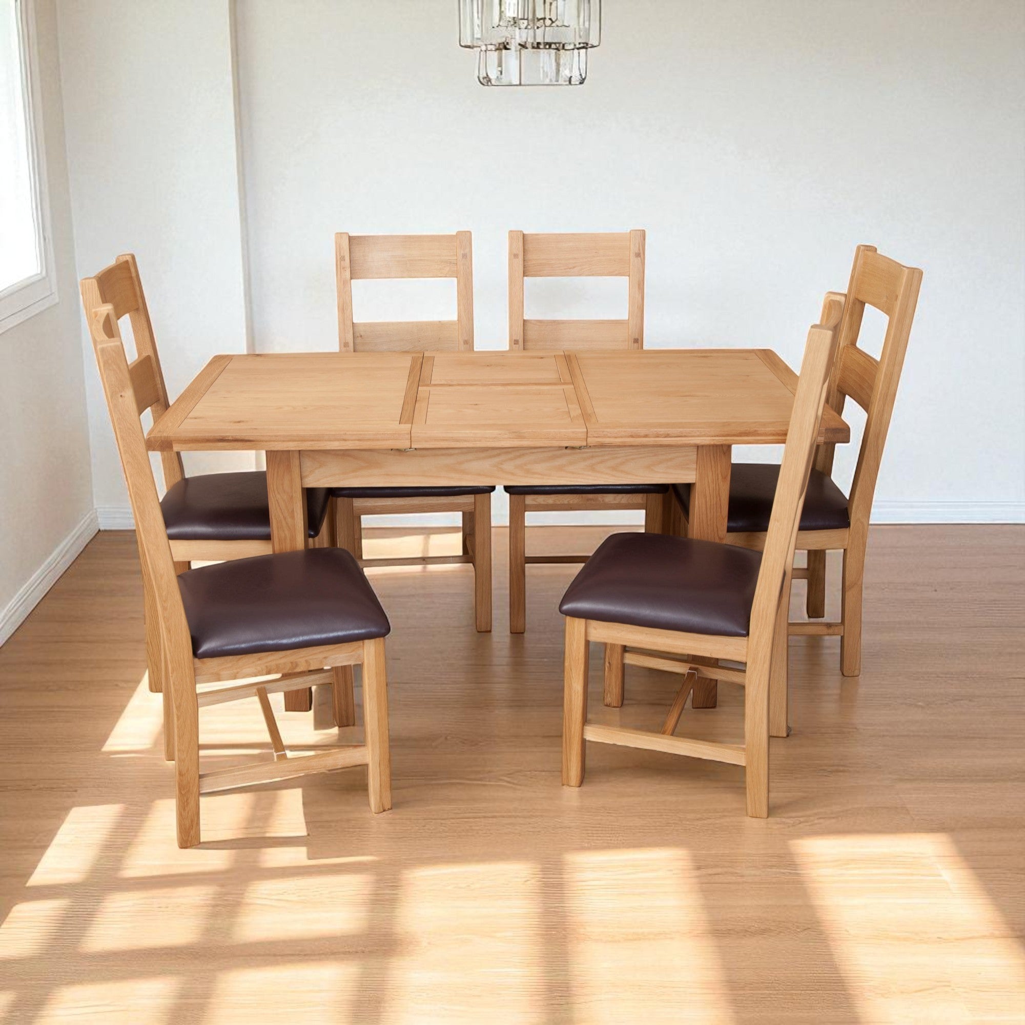 Melbourne Natural 1.2M–1.6M Extending Dining Table