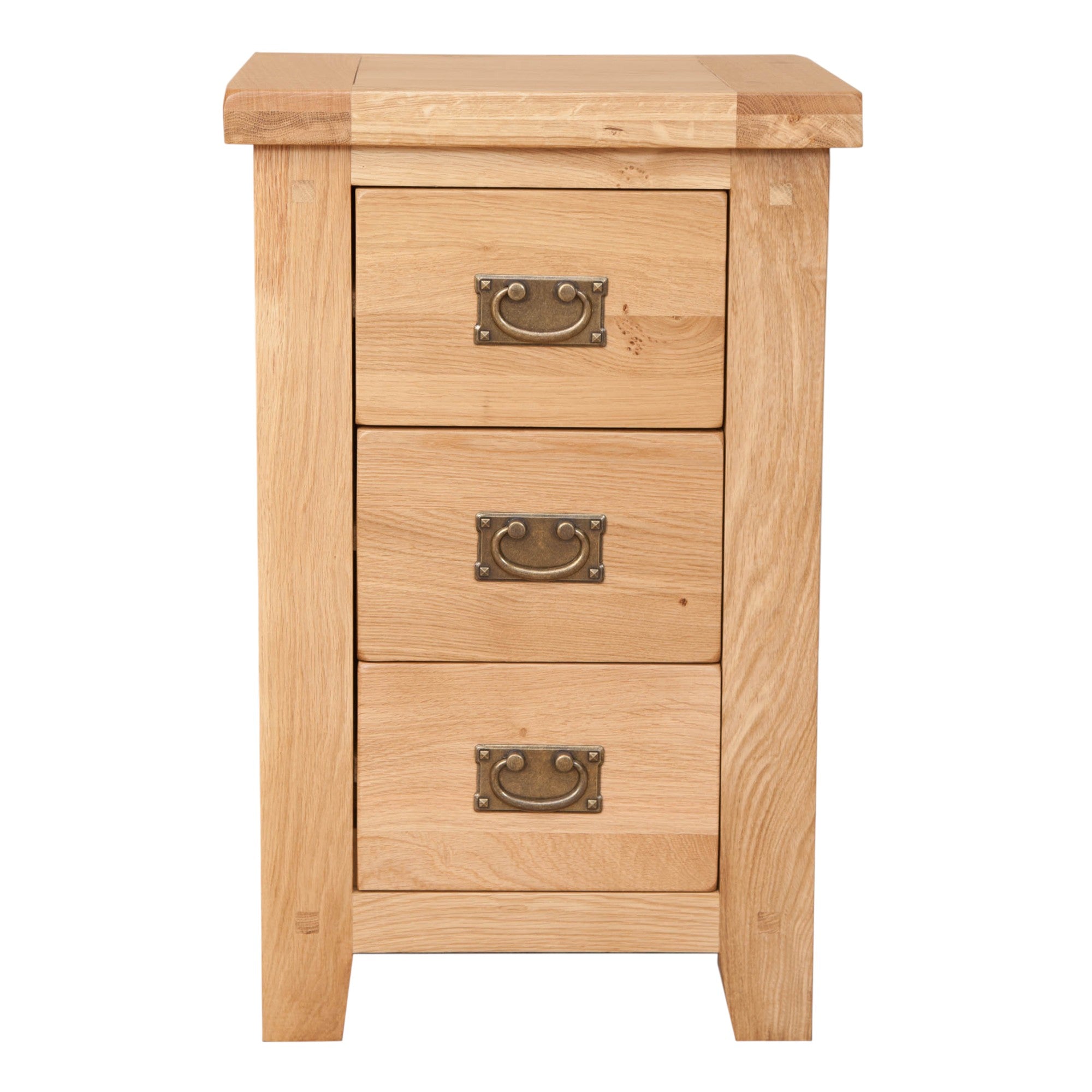 Melbourne Natural 3 Drawer Bedside