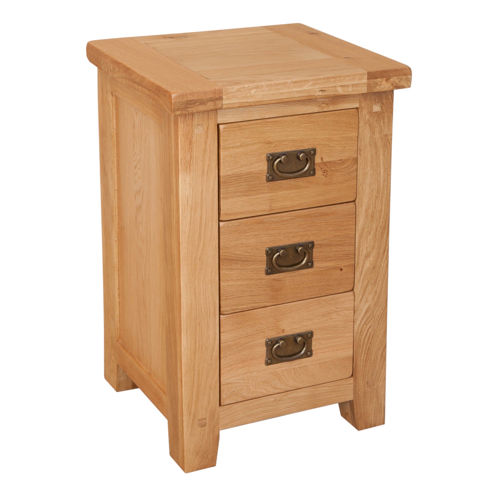 Melbourne Natural 3 Drawer Bedside