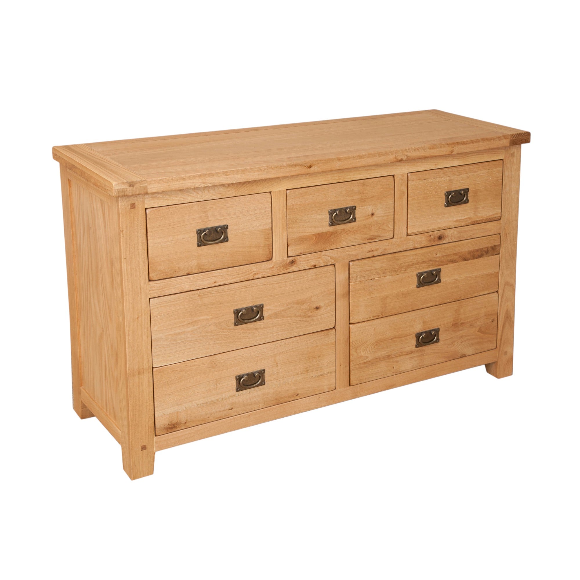 Melbourne Natural 7 Drawer Wide Chest