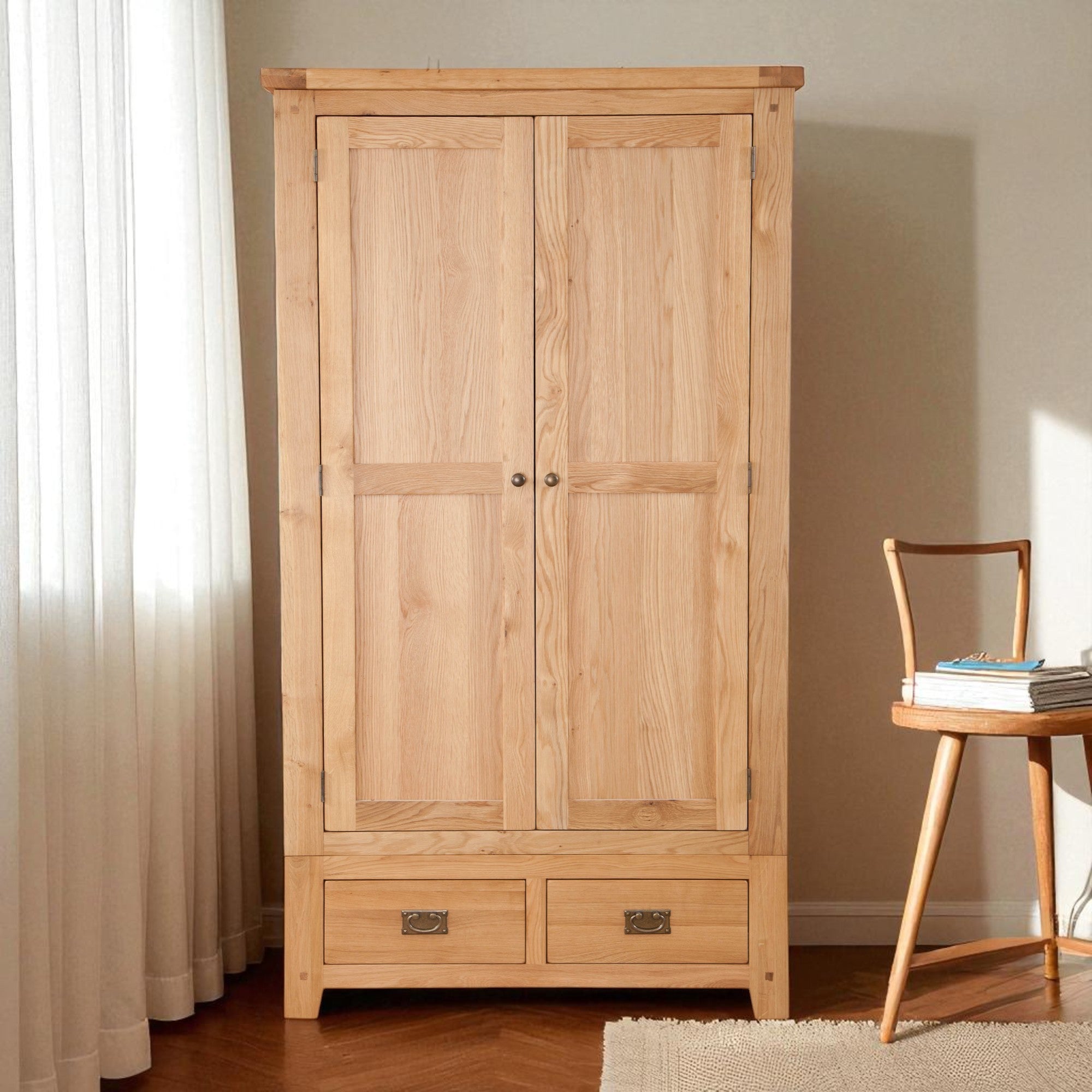 Melbourne Natural 2 Door Wardrobe