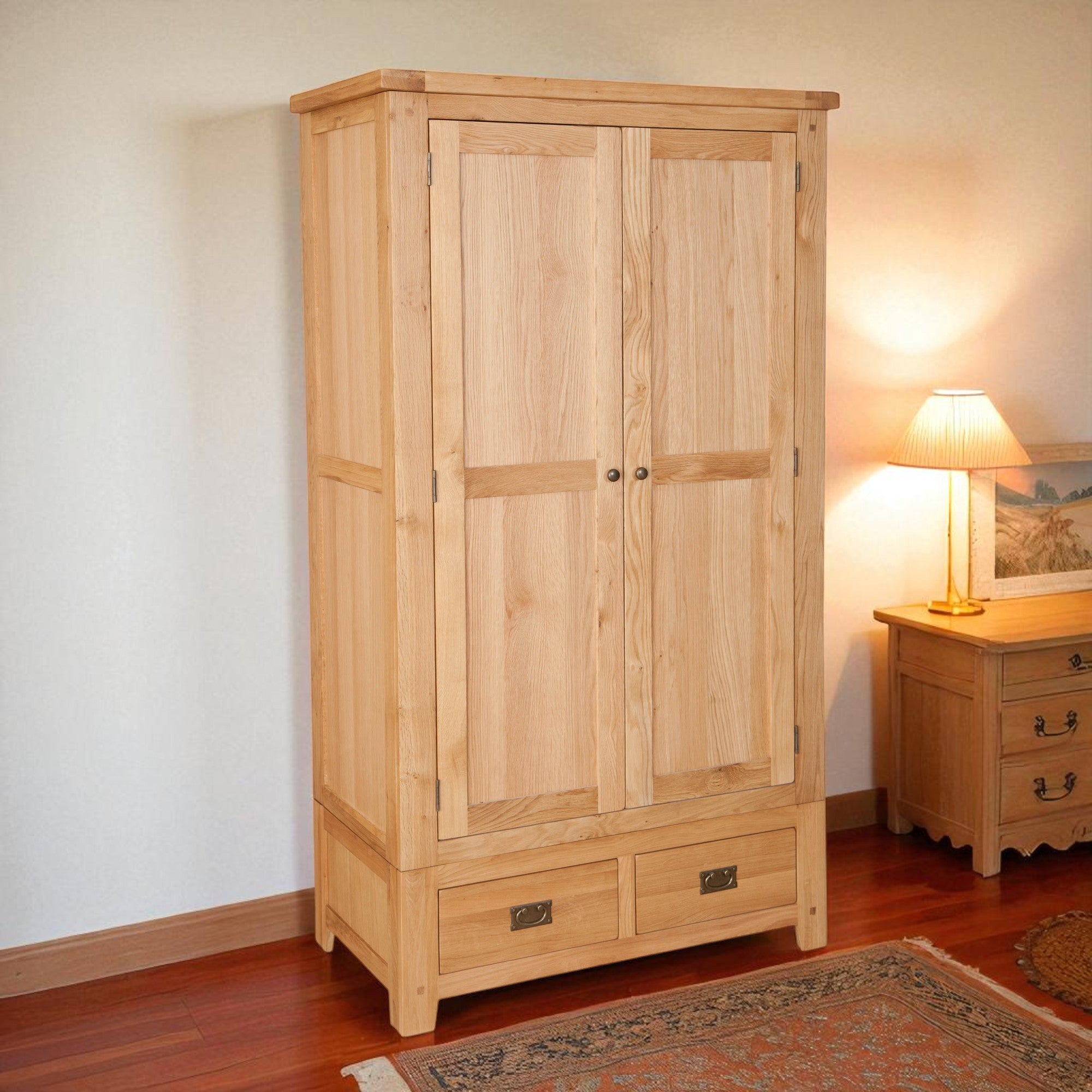 Melbourne Natural 2 Door Wardrobe