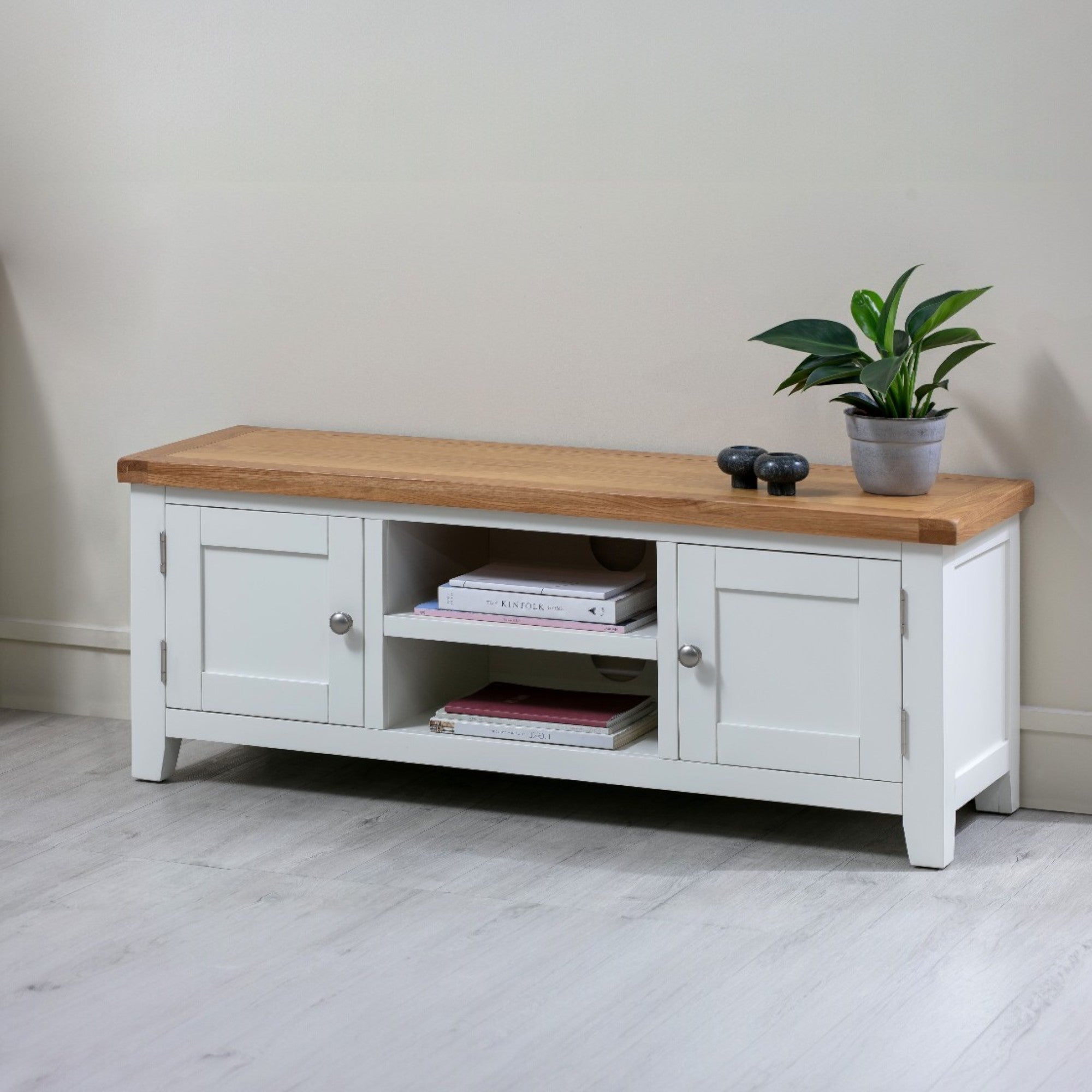Melbourne White Large TV Unit