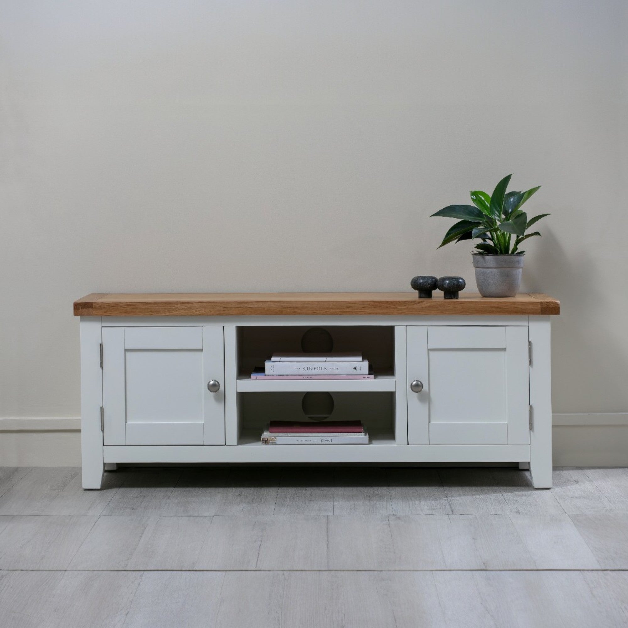 Melbourne White Large TV Unit