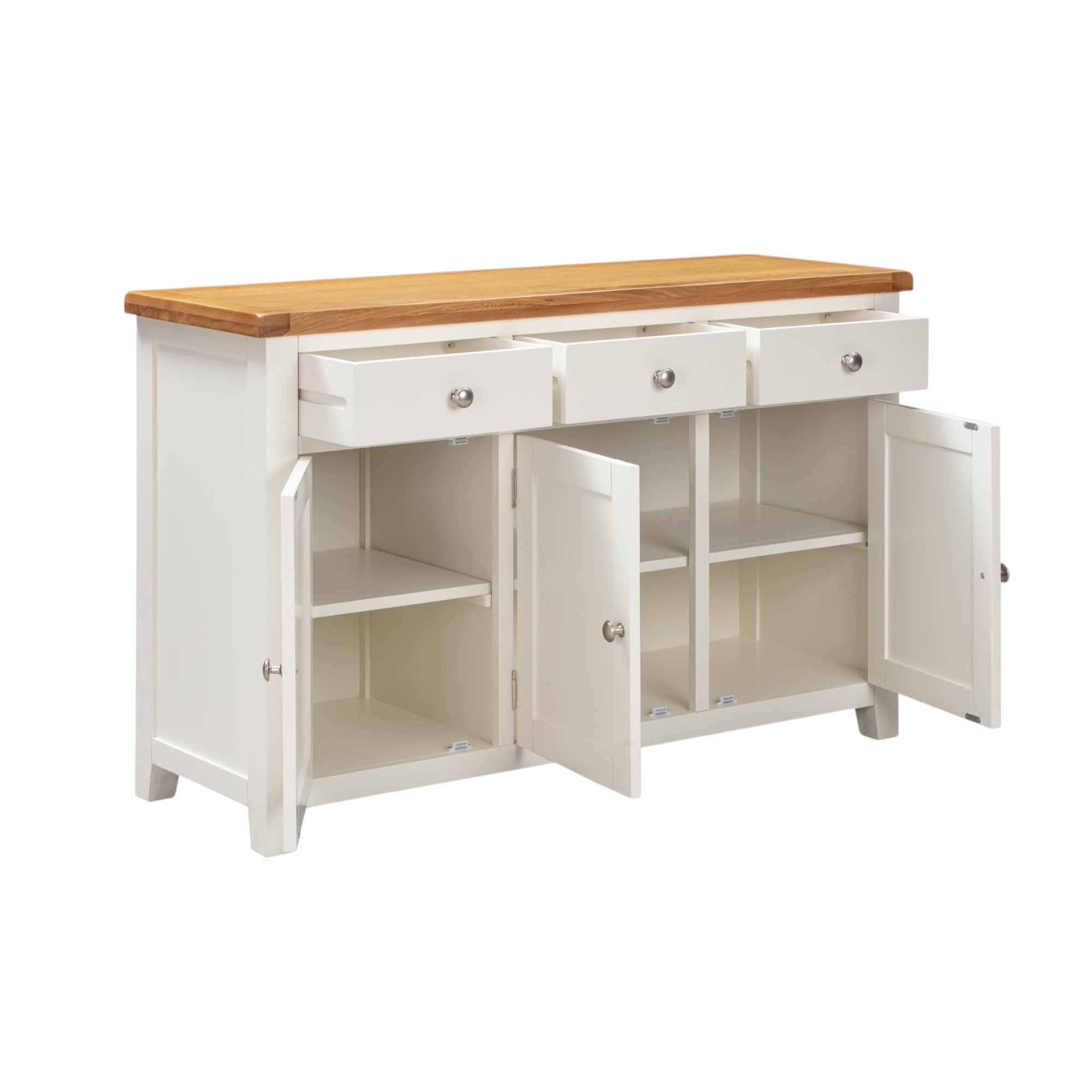 Melbourne White 3 Door Sideboard