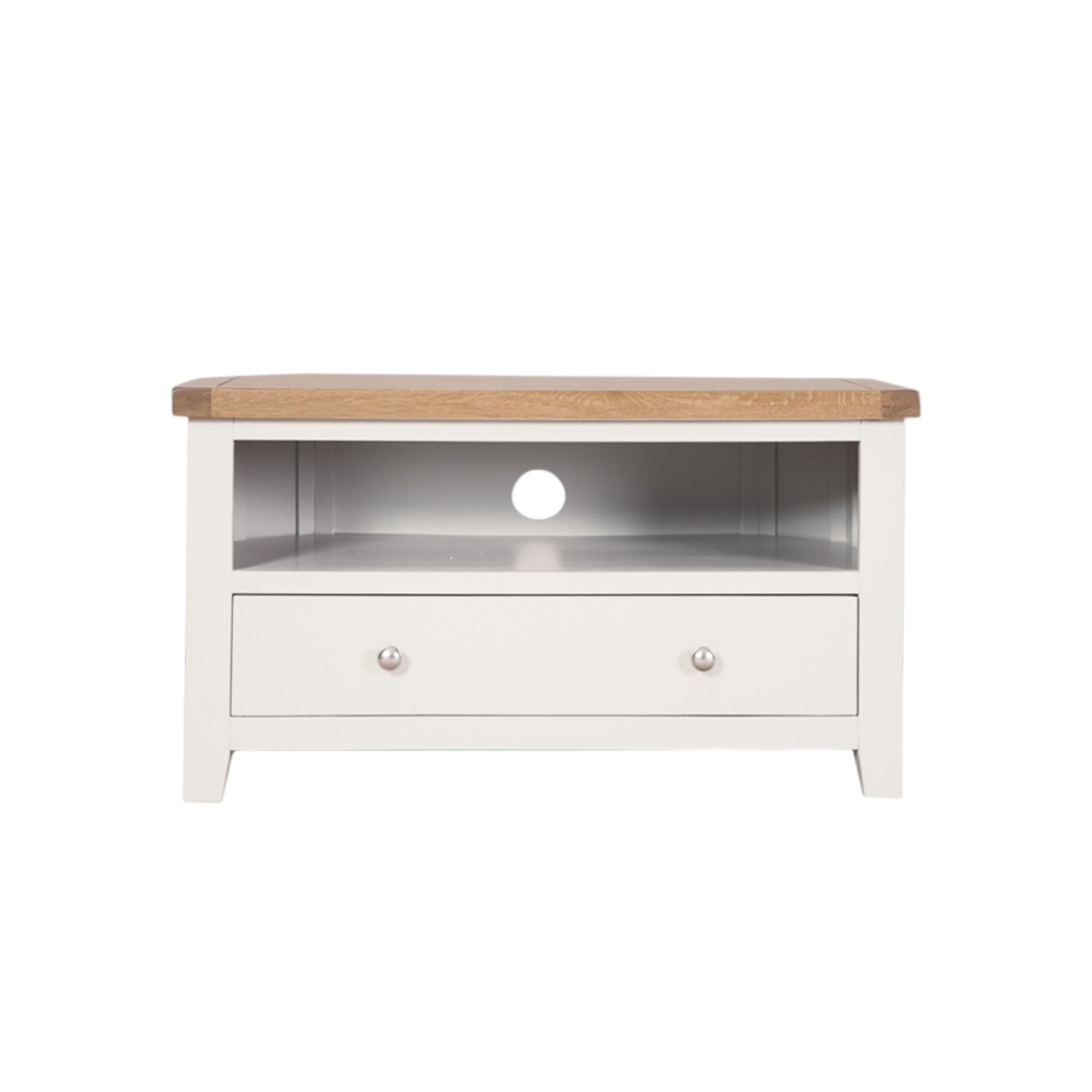Melbourne White Corner TV Unit