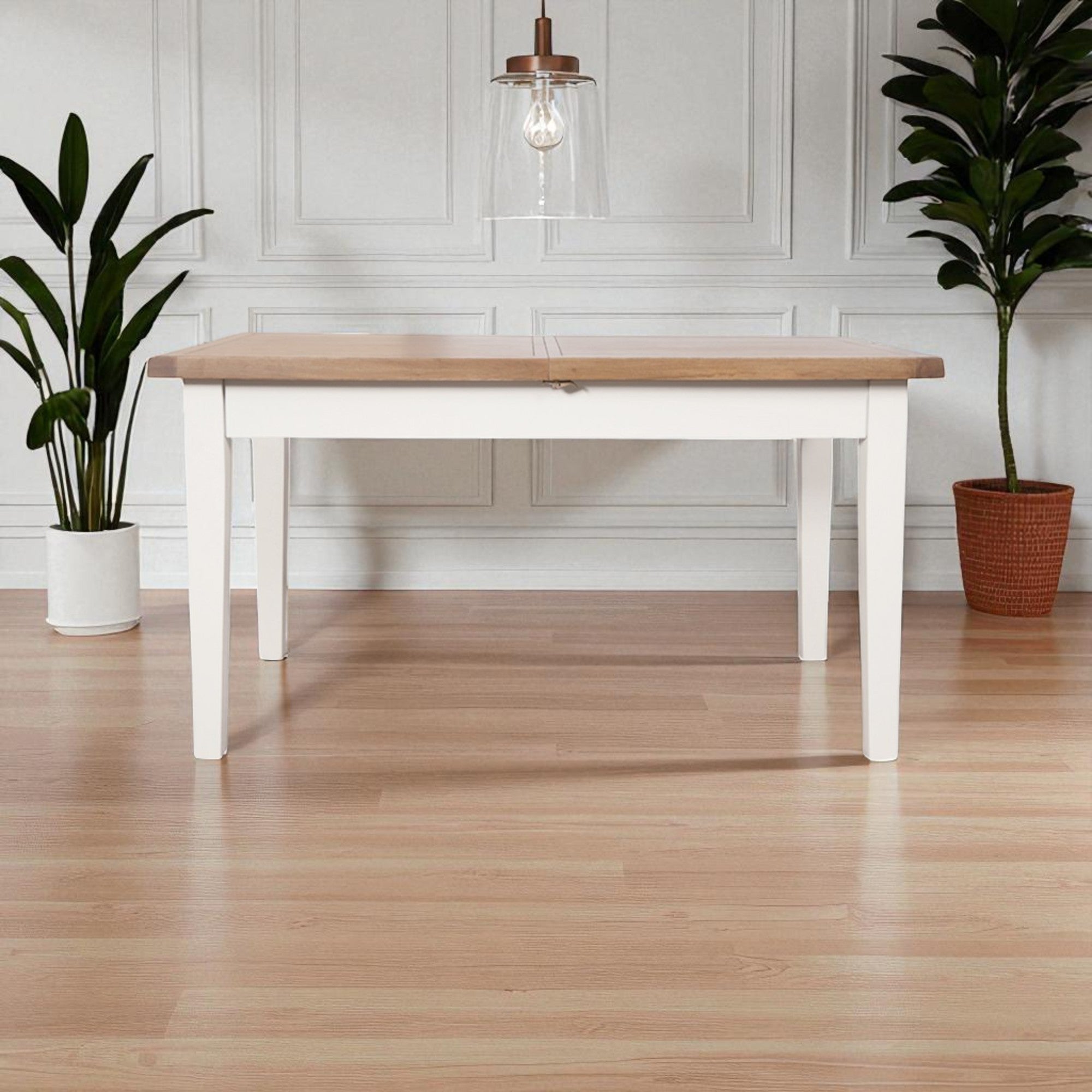Melbourne White 1.2M–1.6M Extending Dining Table