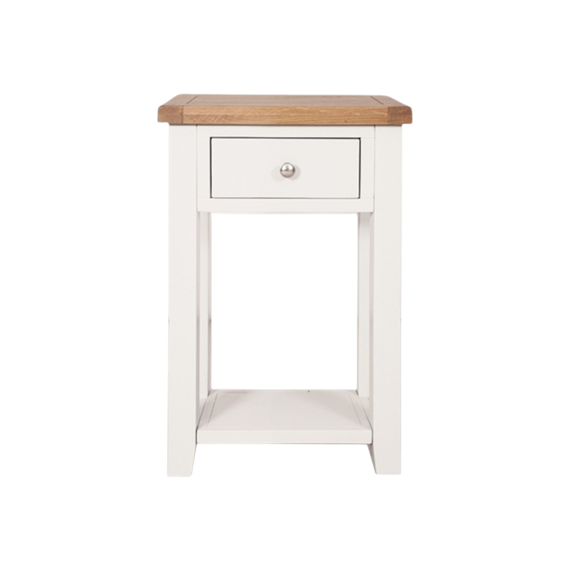 Melbourne White 1 Drawer Console Table
