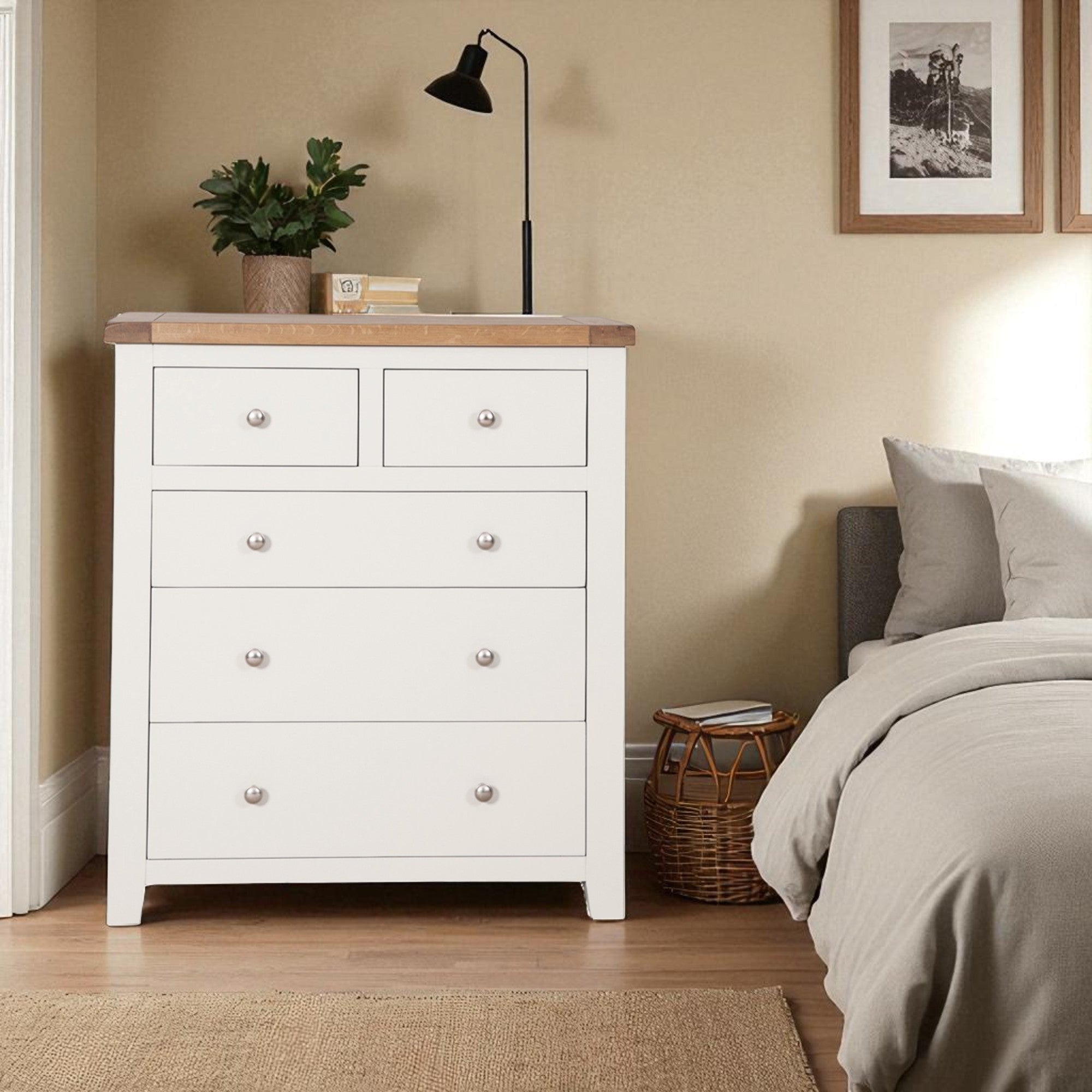 Melbourne White 2 Over 3 Chest