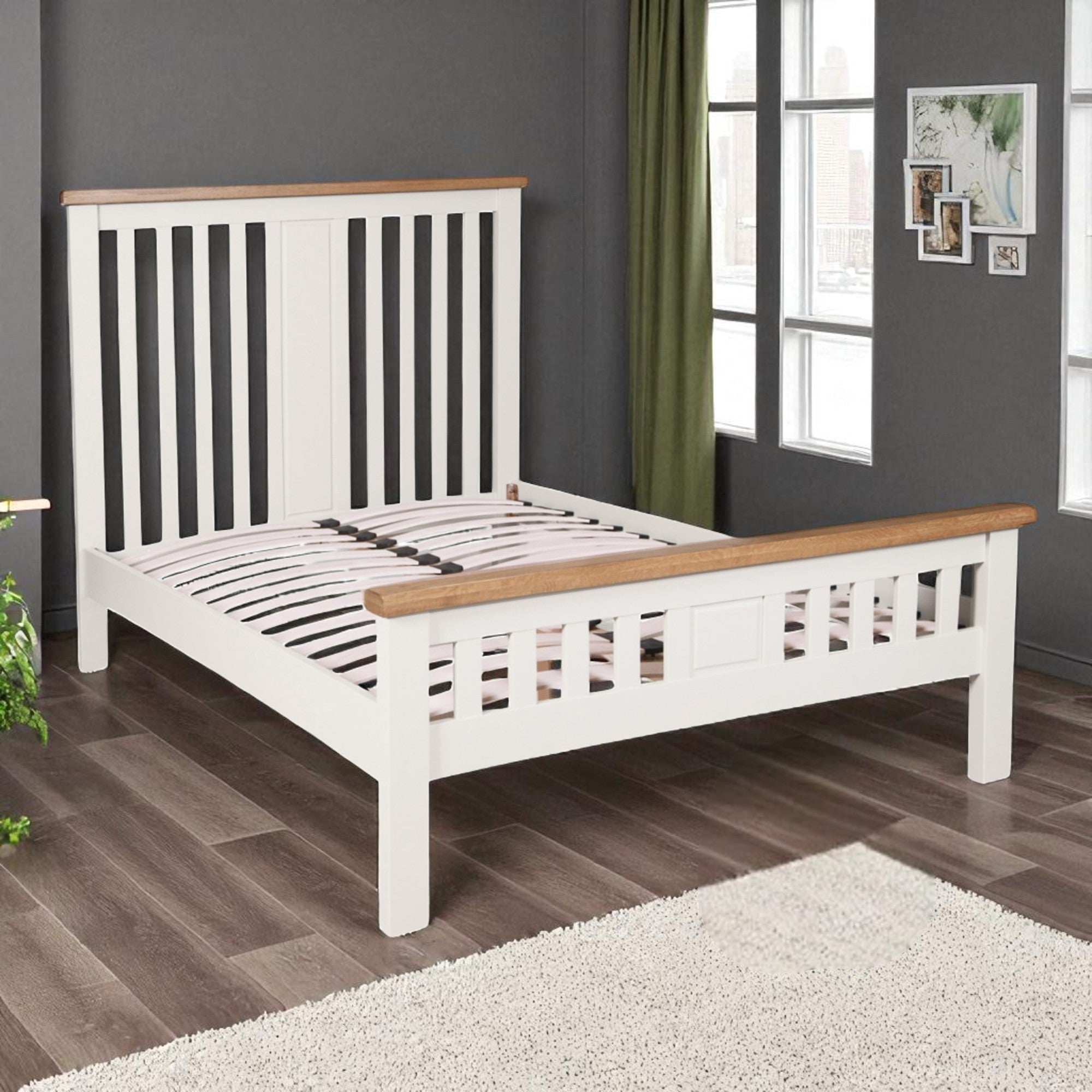 Melbourne White King Size Bed