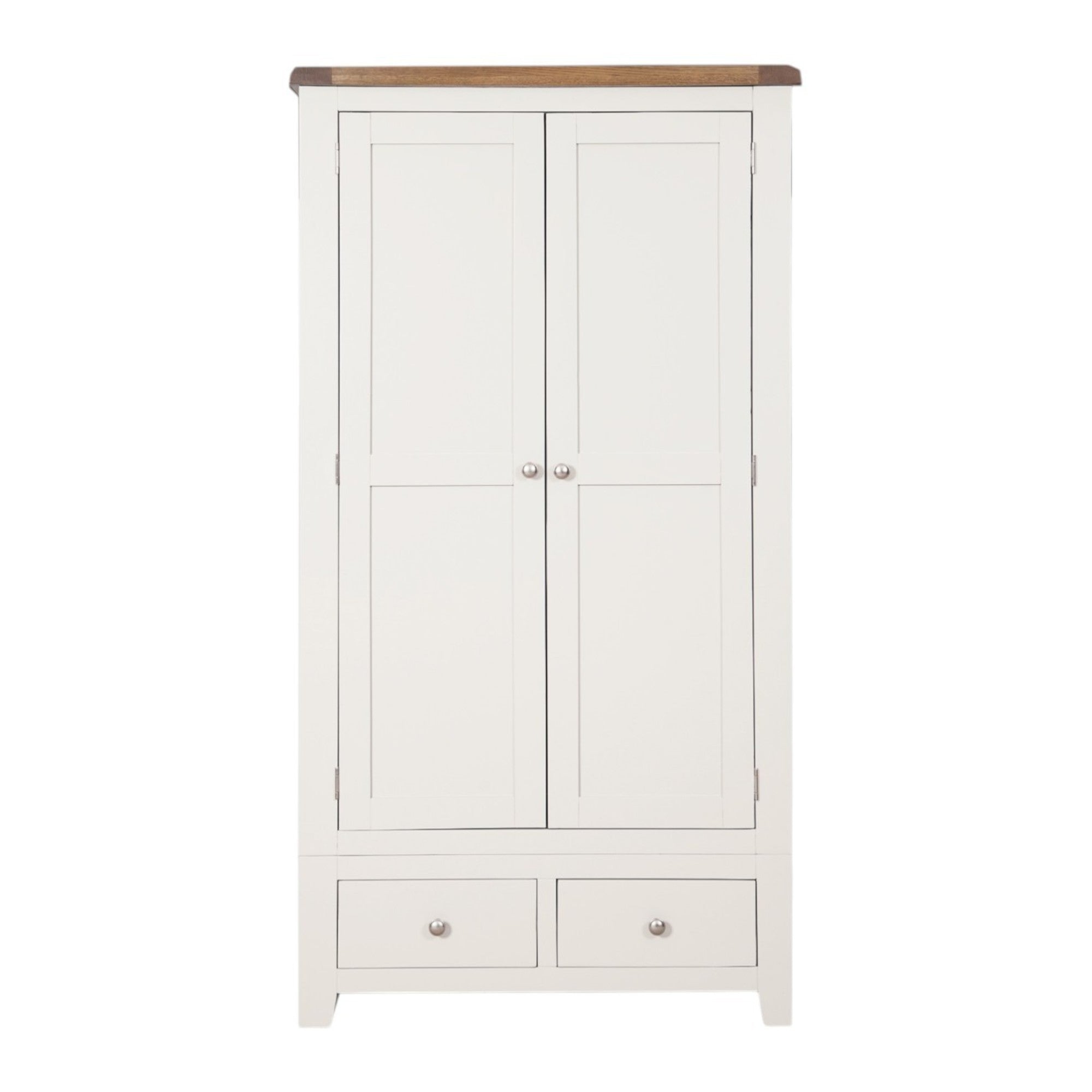 Melbourne White 2 Door Wardrobe