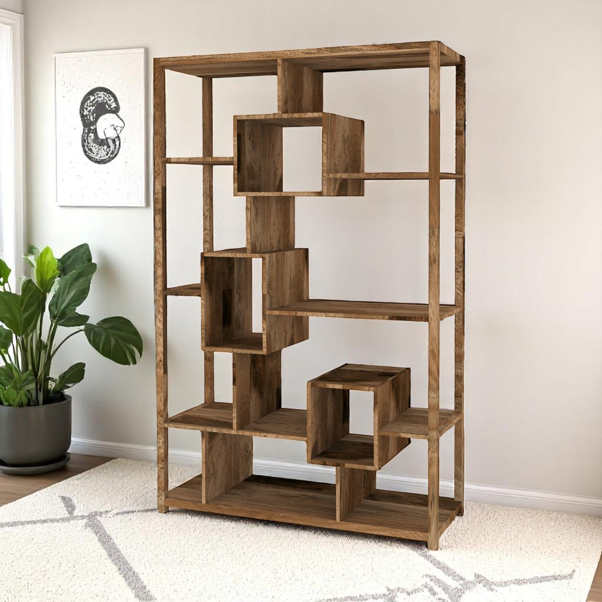 Cube Mango Geometric Bookcase