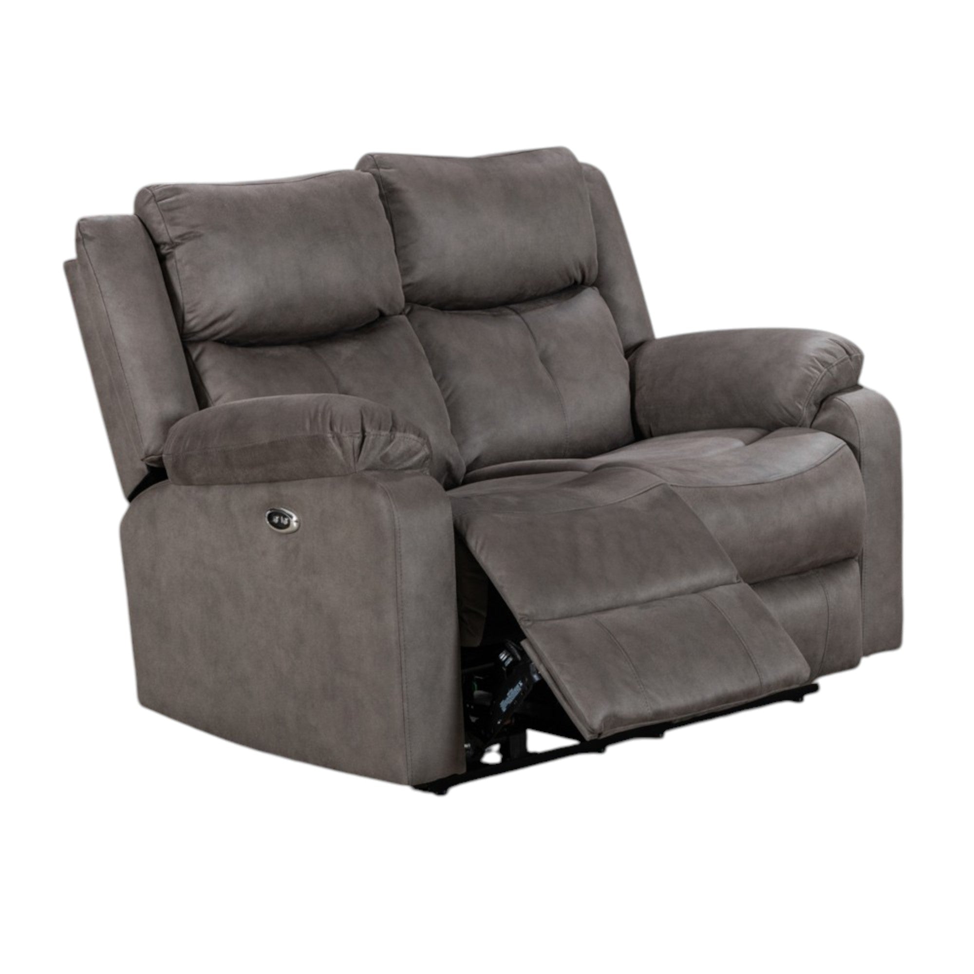 Rome 2 Seater Power Recliner - Steel
