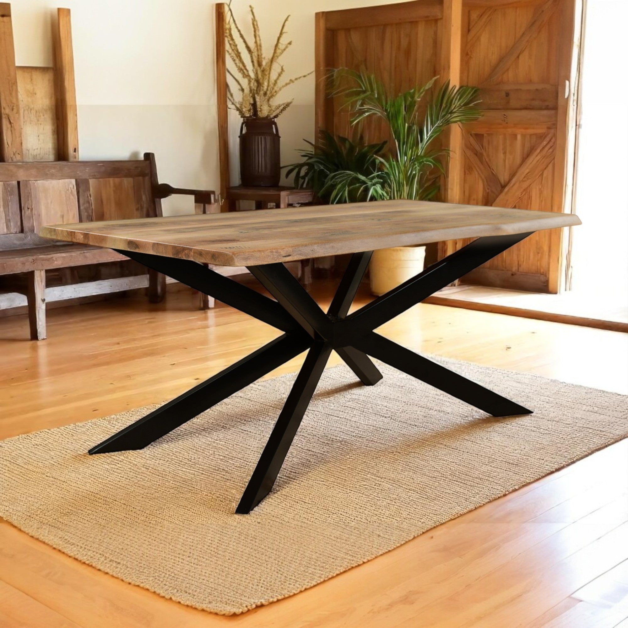 Raj 1.75M Live Edge Dining Table